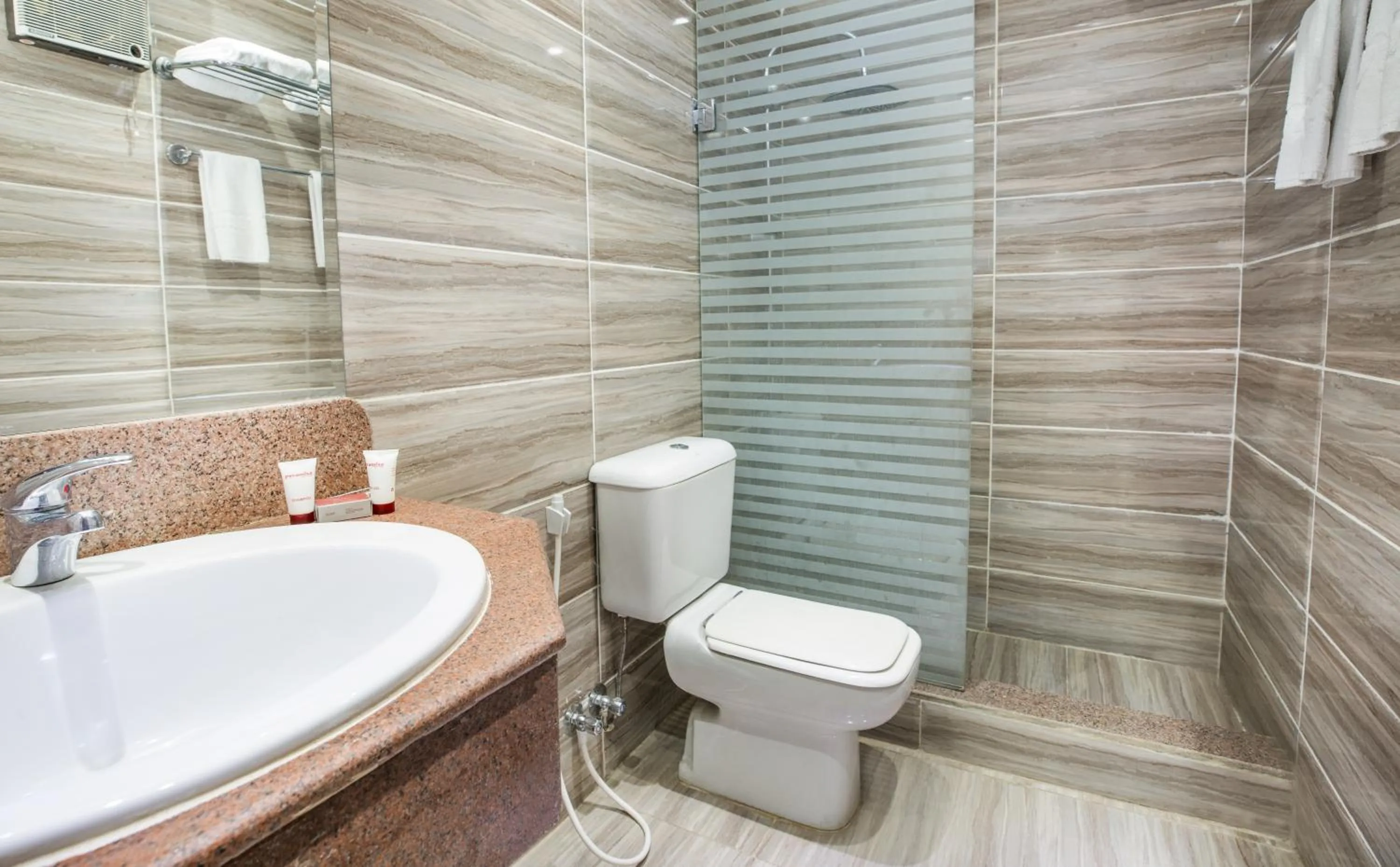 Shower in Obelisk Nile Hotel Aswan