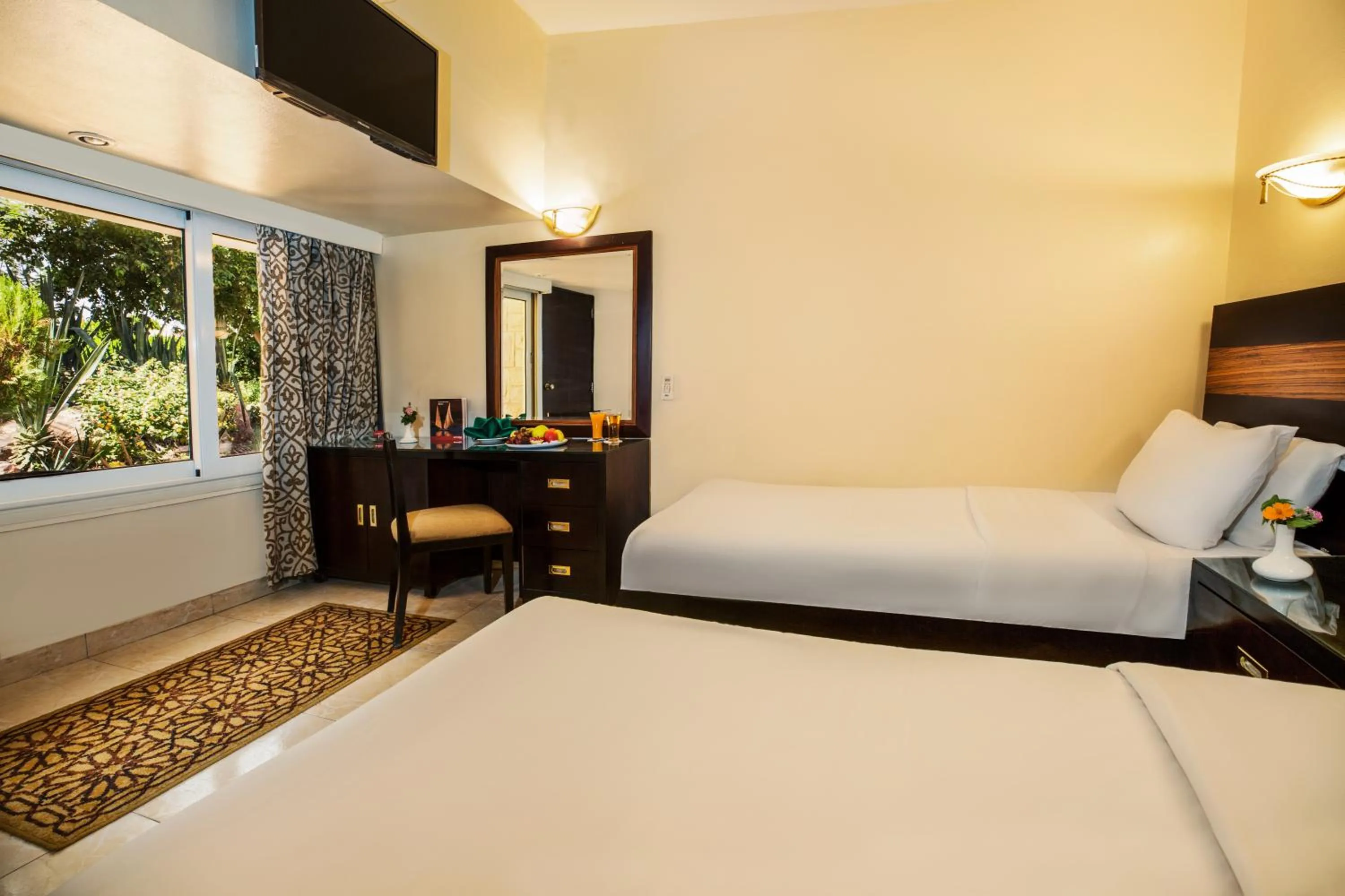 Bed in Obelisk Nile Hotel Aswan