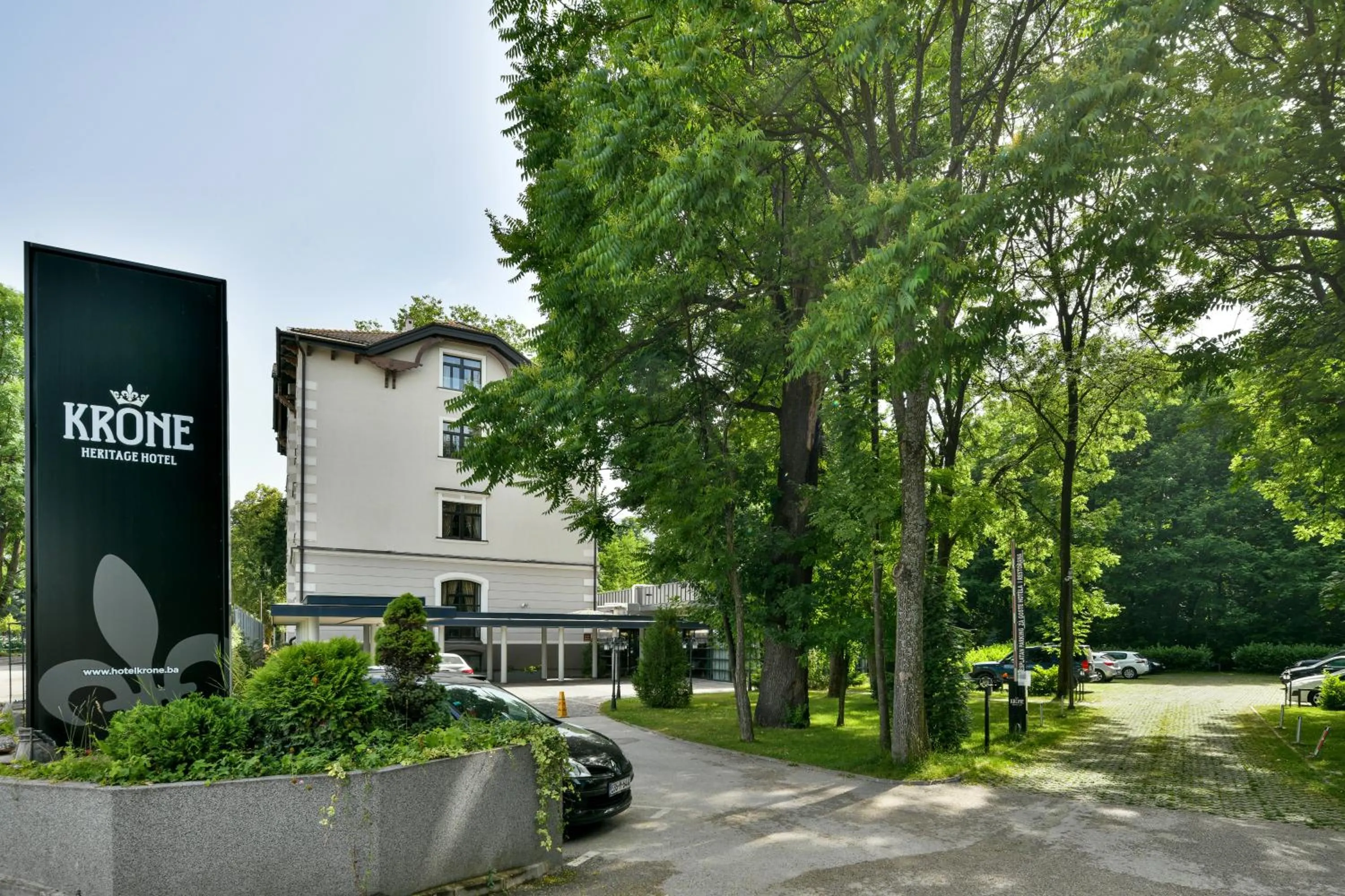 Property building in Heritage Hotel Krone