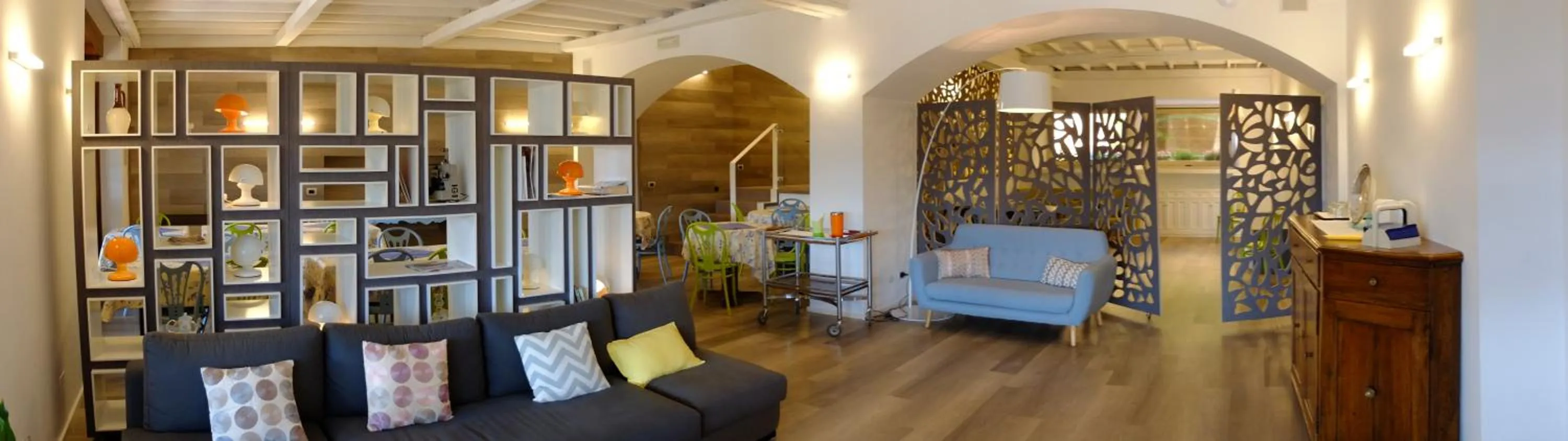 Communal lounge/ TV room in Albergo Il Cacciatore