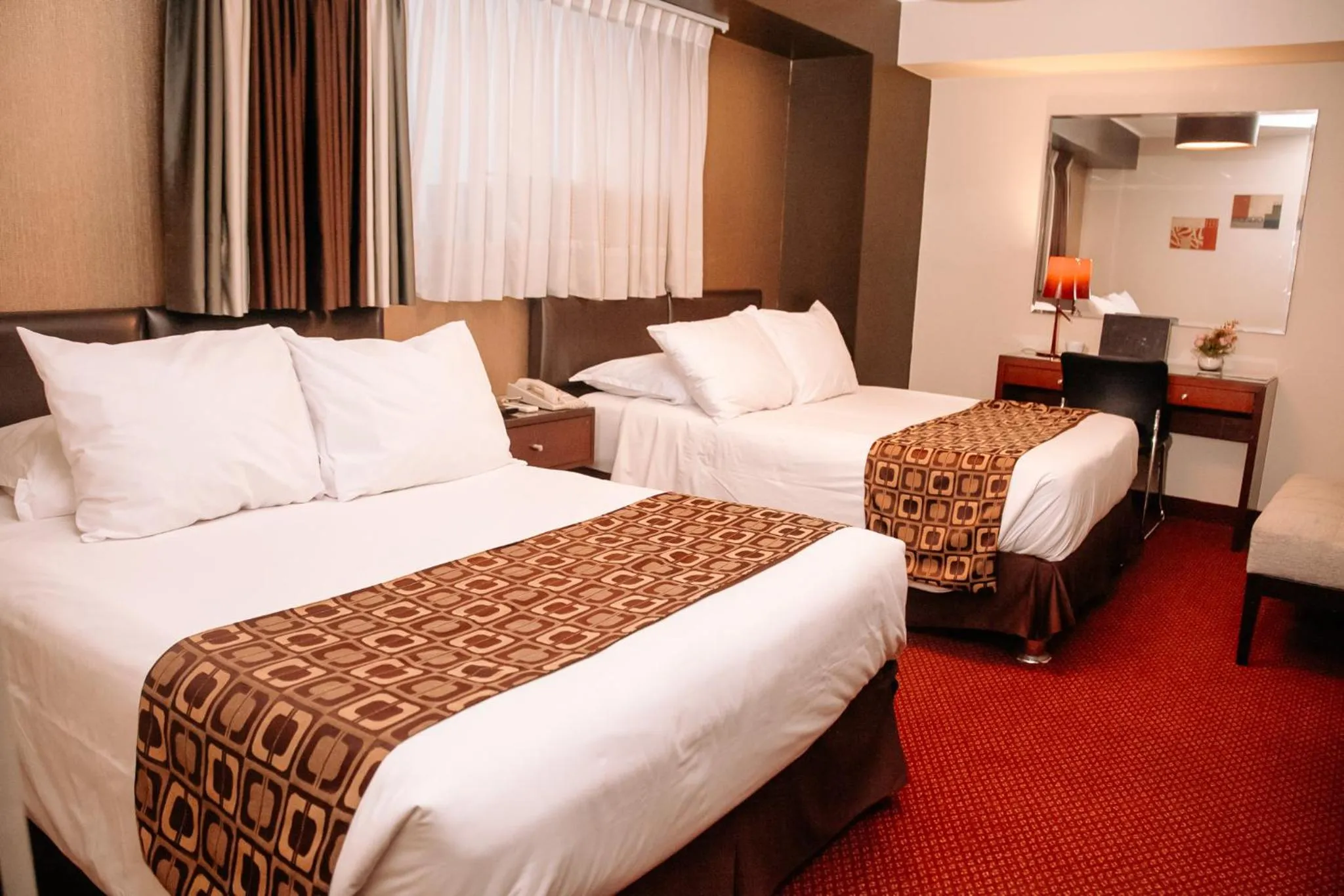 Bed in Hotel Carrera