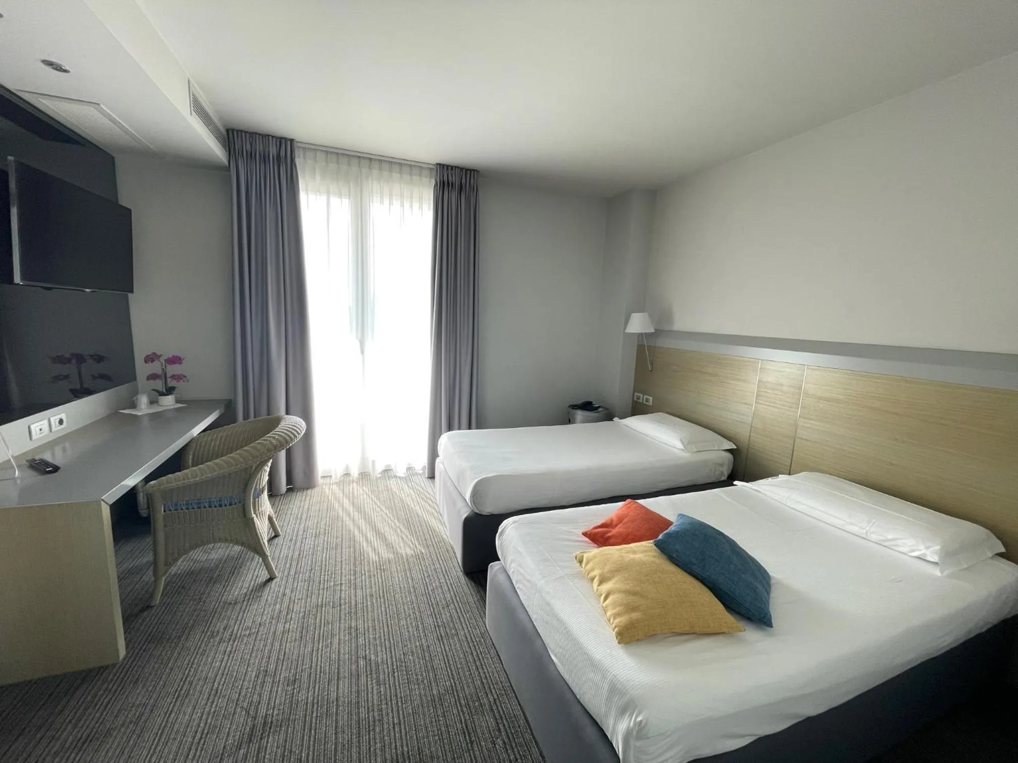 Photo of the whole room, Bed in Hotel Ristorante Primavera