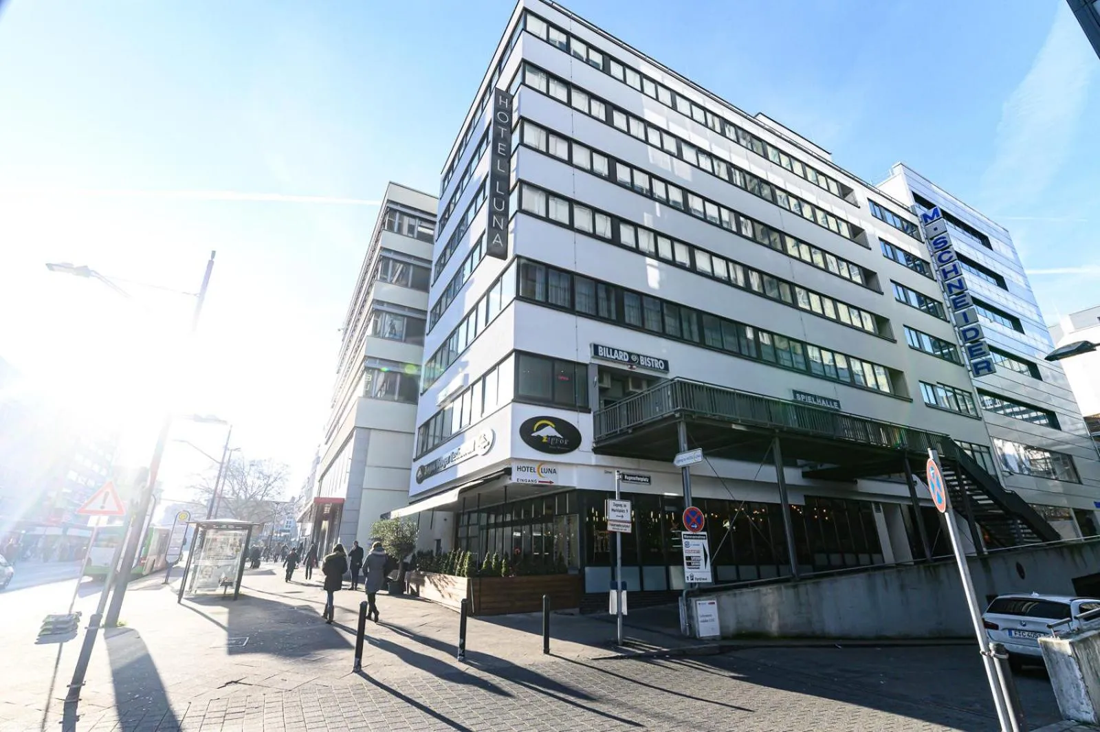 Property building in Hotel Luna