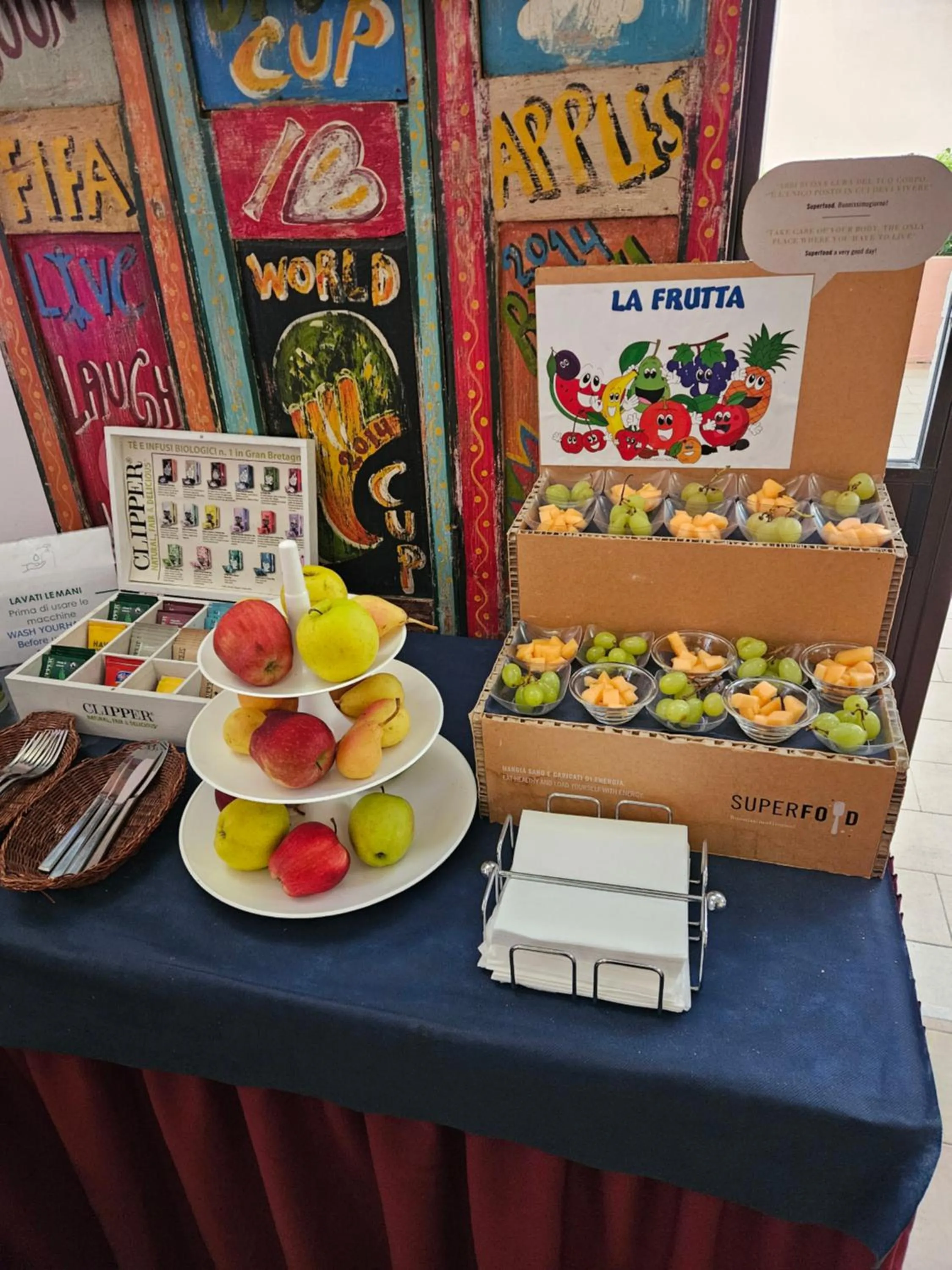 Breakfast in Hotel Le Tre Isole