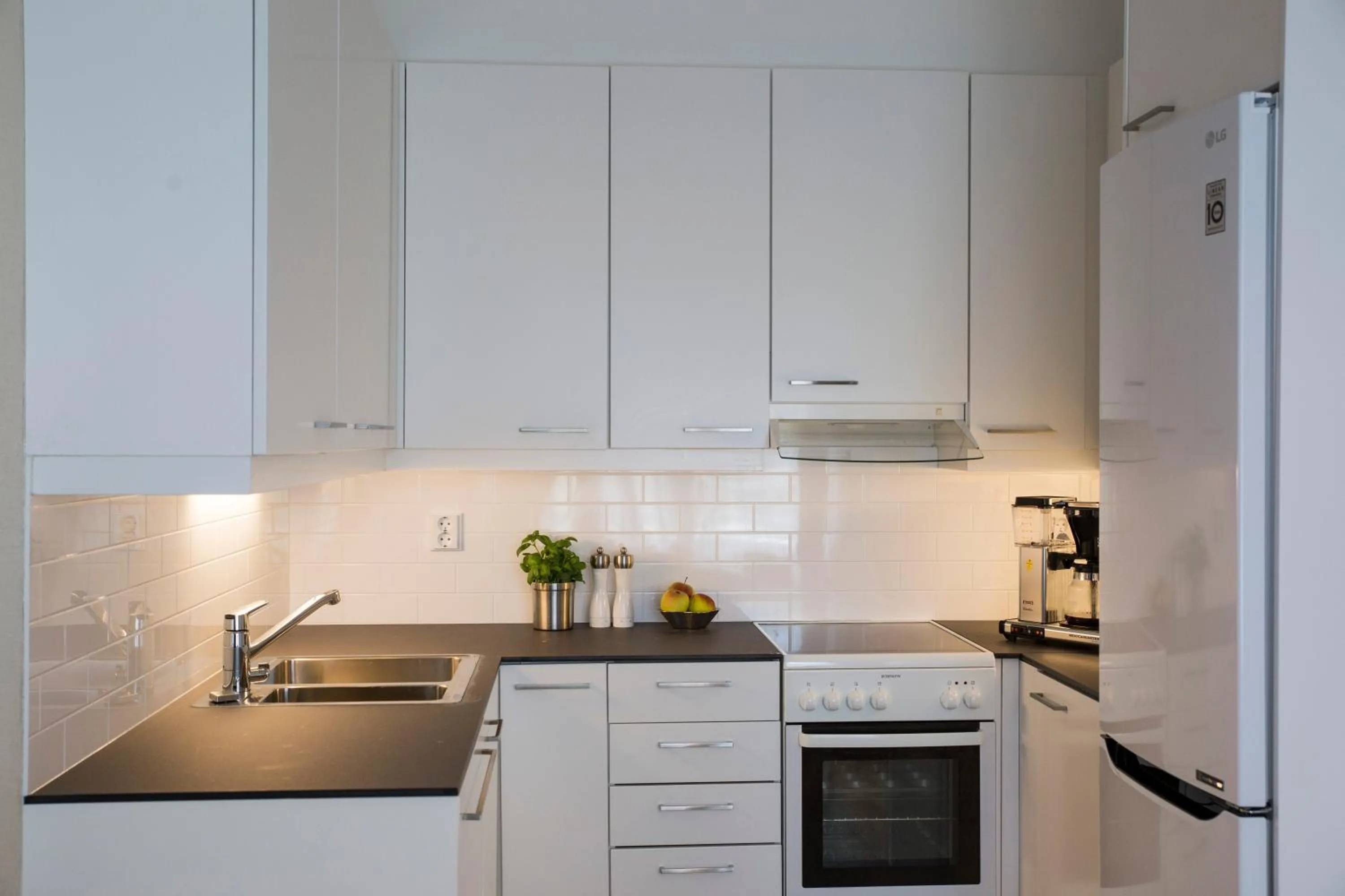 Kitchen or kitchenette in Hotel Epoque & Apartments