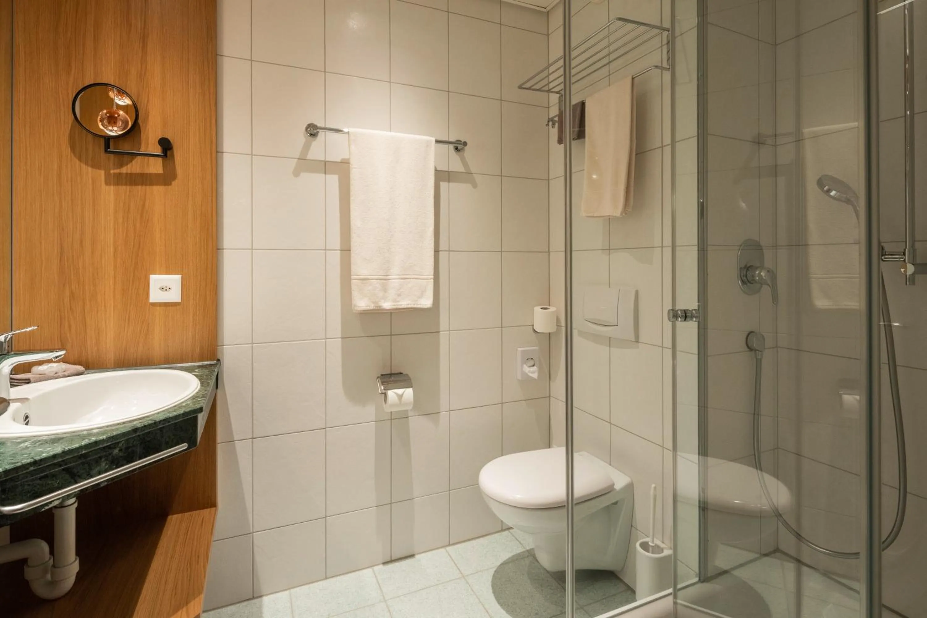 Shower in Hotel Münchwilen