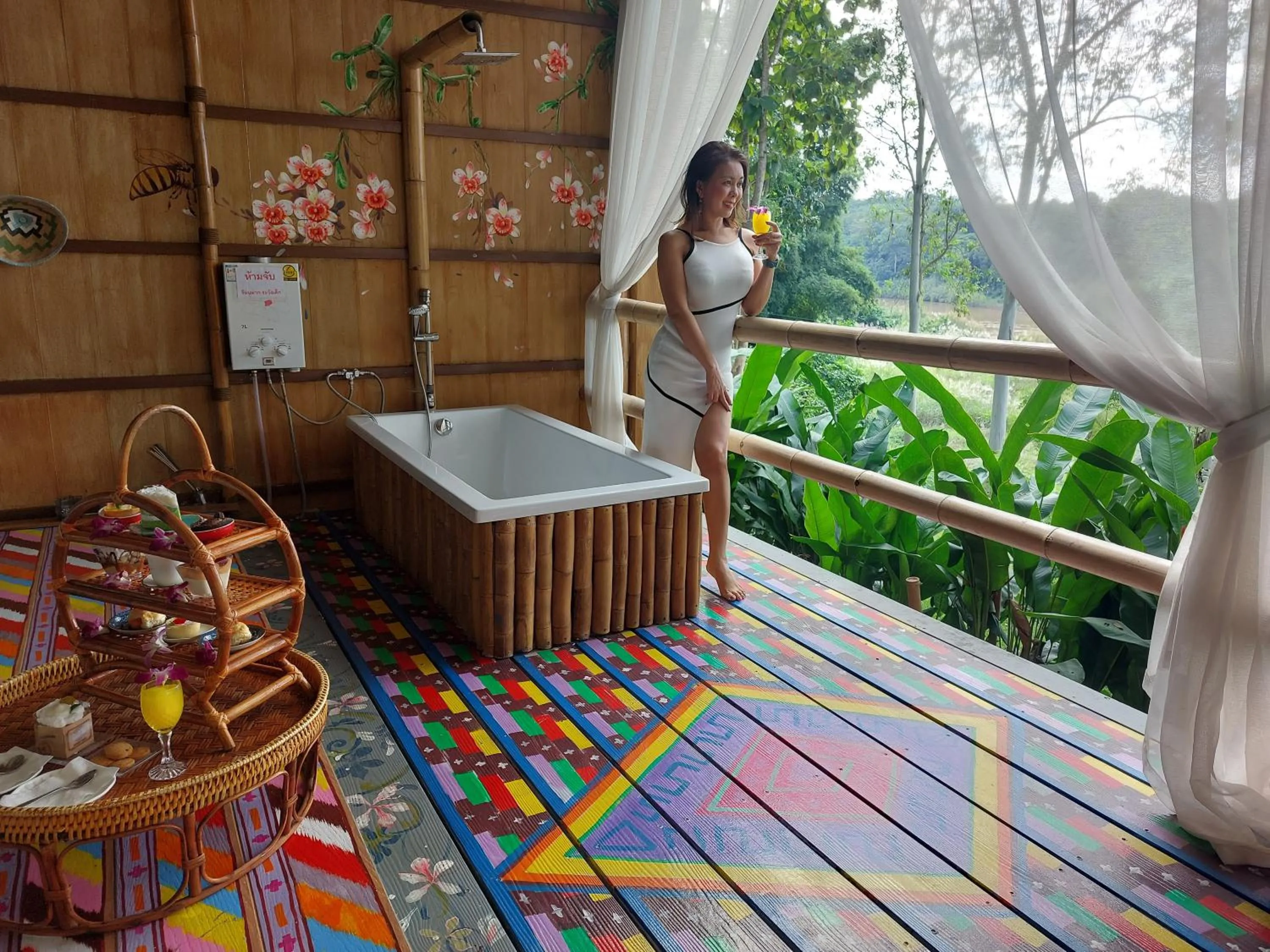 Balcony/Terrace in Nan De Panna Resort and Spa