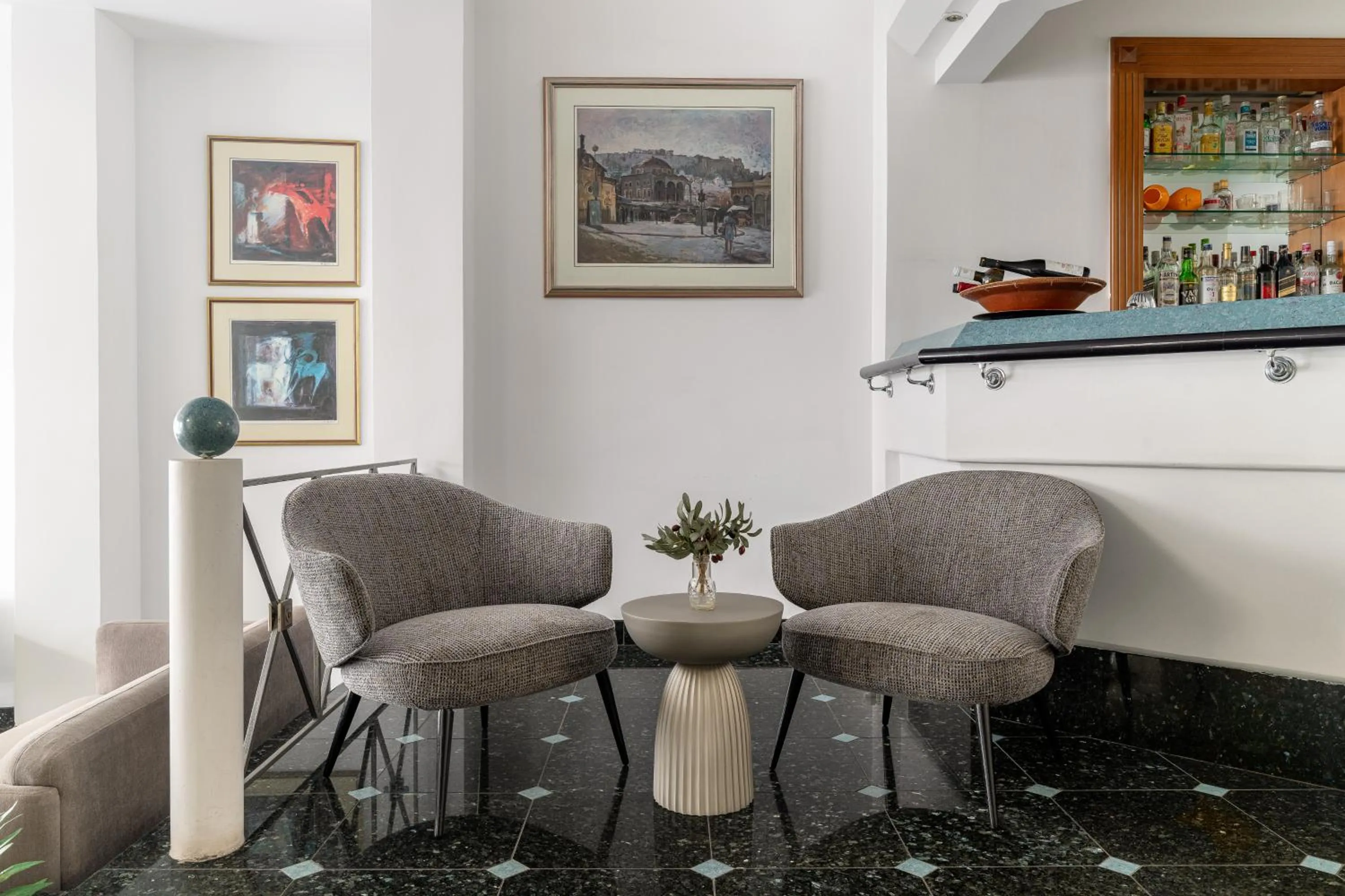 Lounge or bar in Athos Hotel