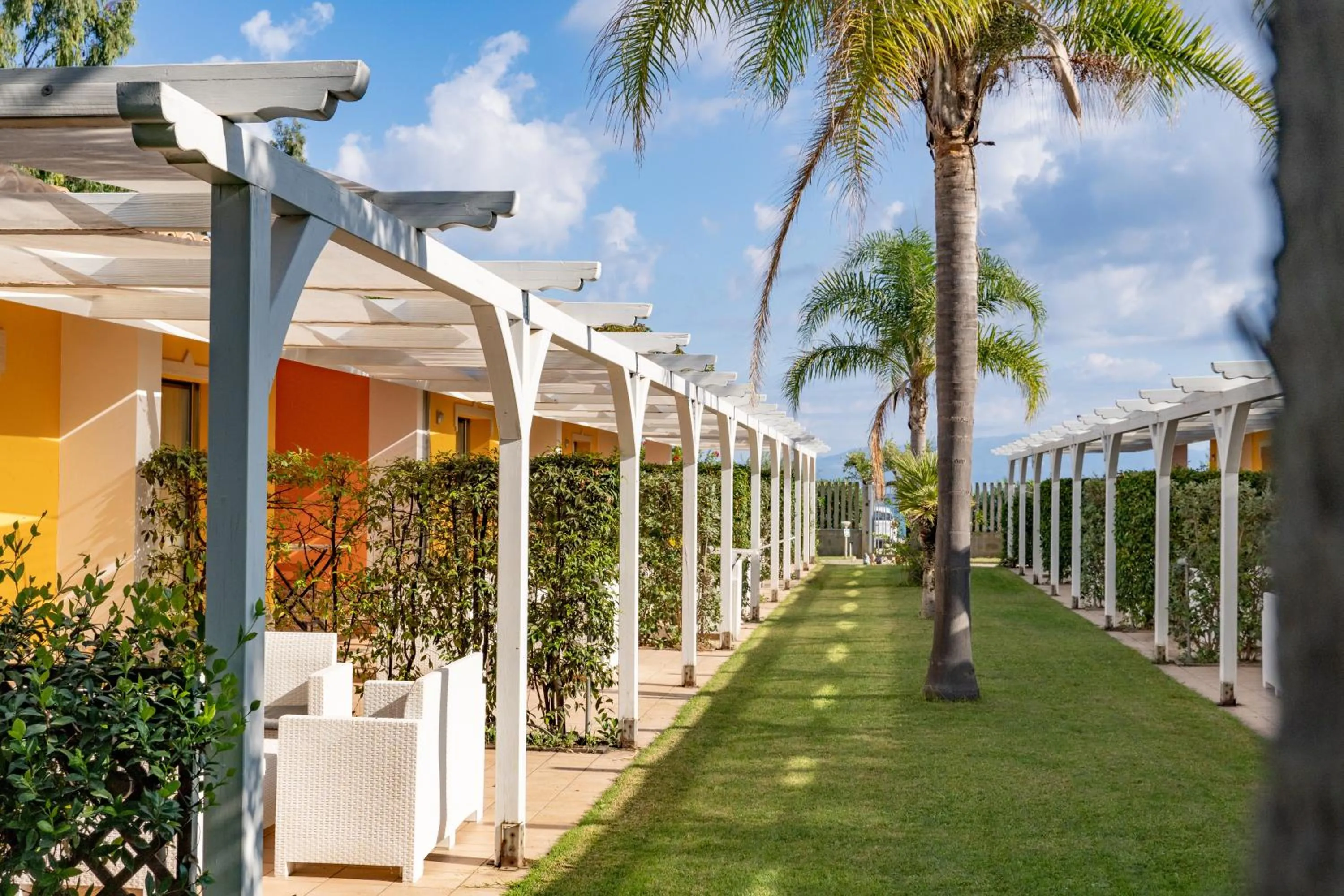 Inner courtyard view in Hotel Baia Di Trainiti