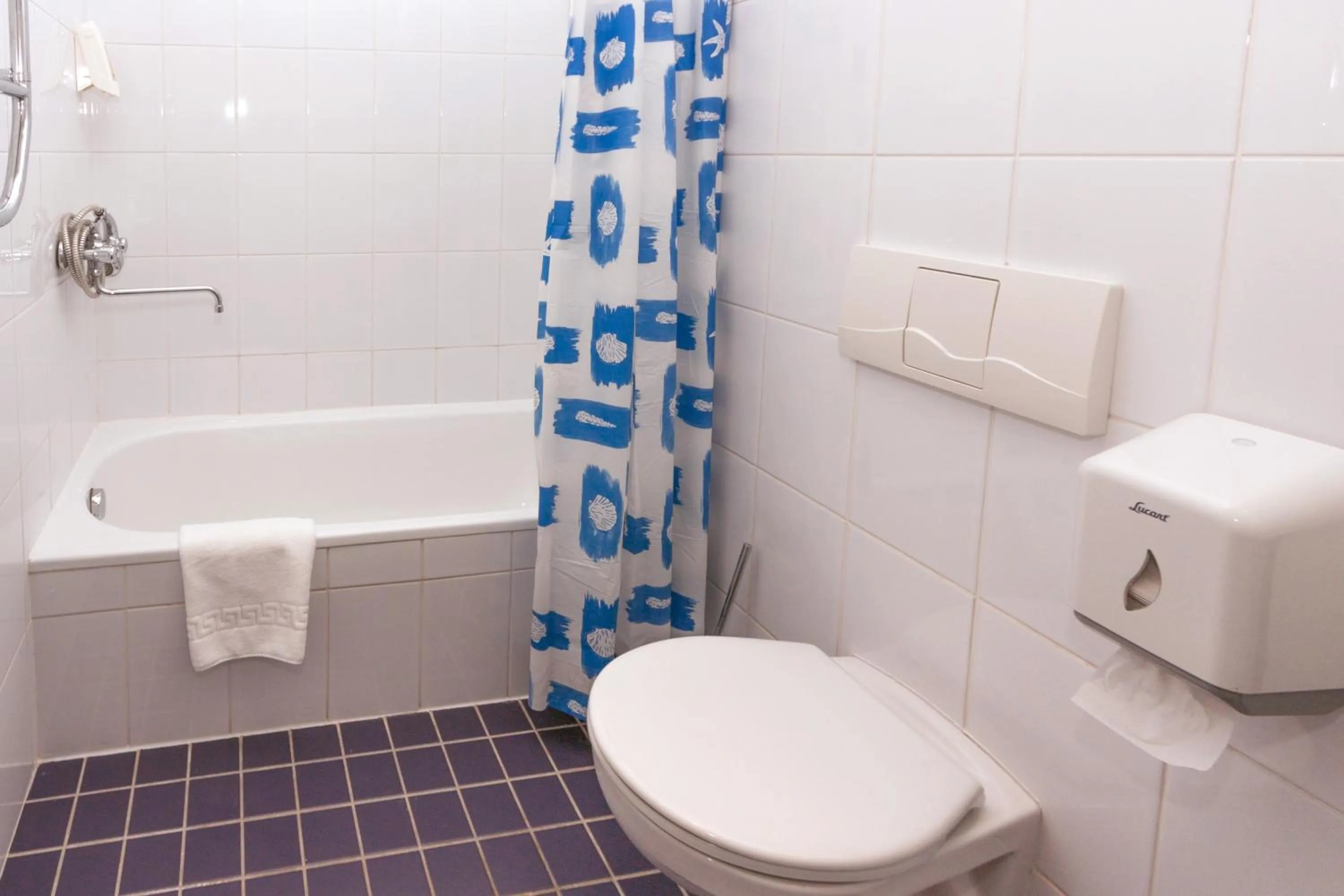 Toilet in Tauras Center Hotel