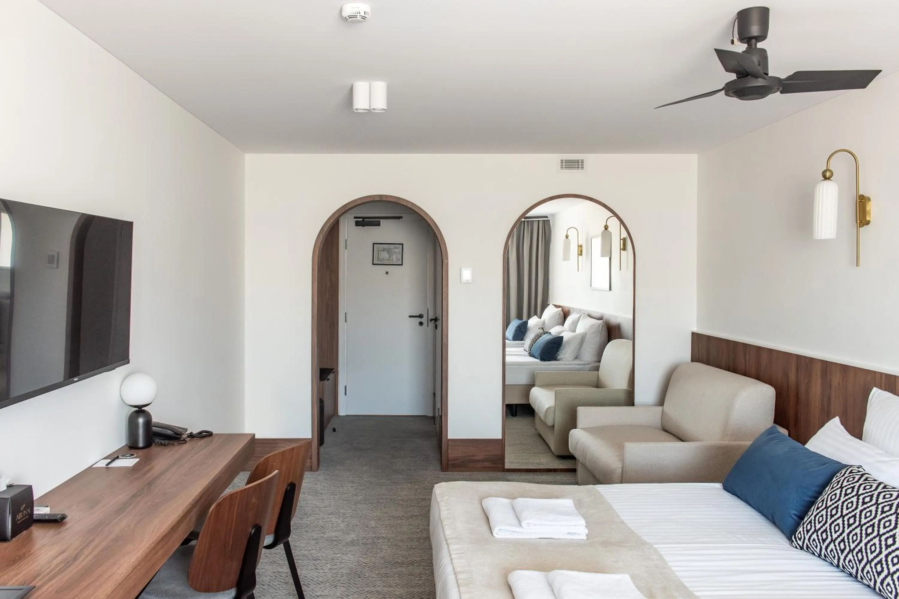 Bed in AIRINN Vilnius Airport Hotel RENOVATED 2025