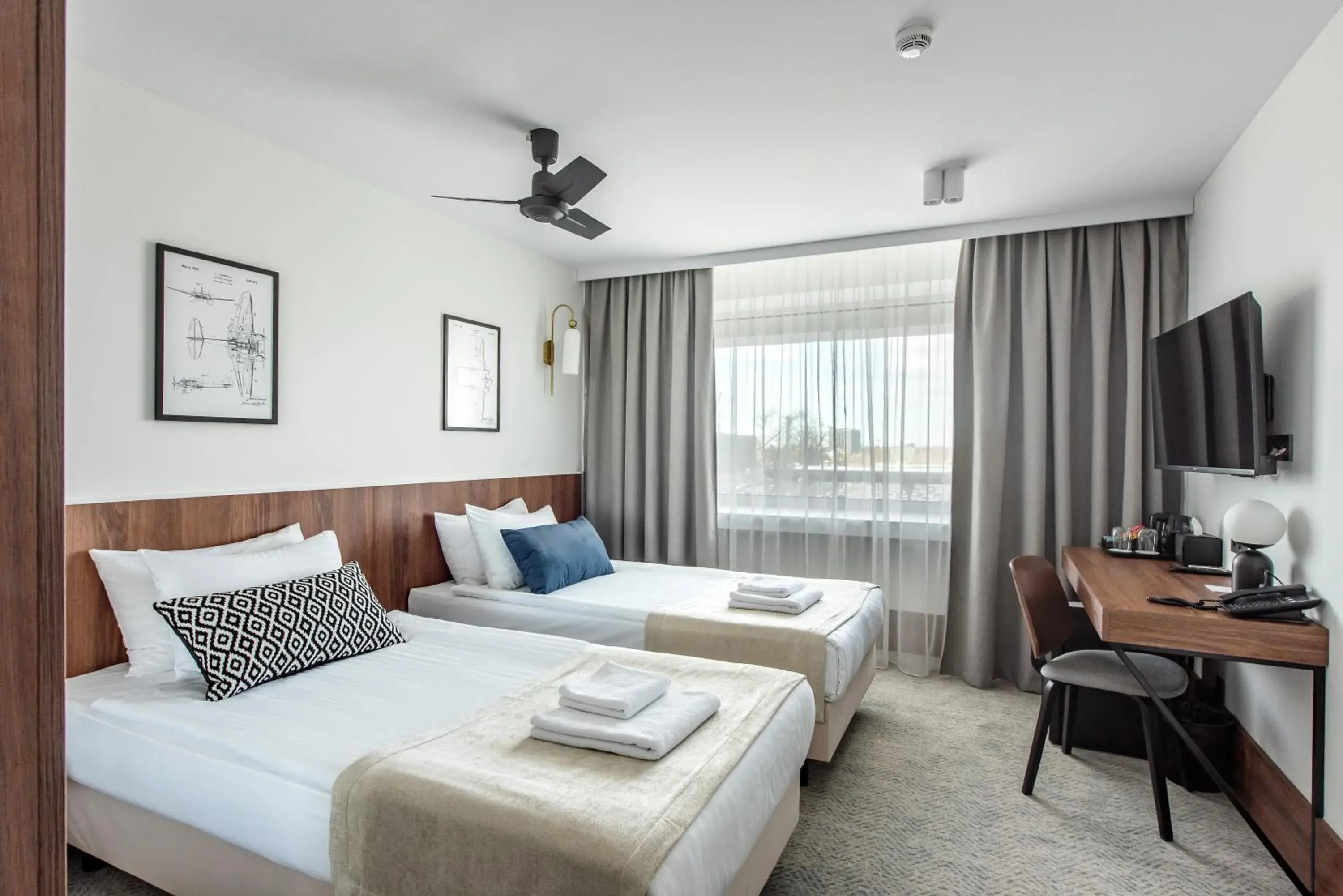 Business Twin Room in AIRINN Vilnius Airport Hotel RENOVATED 2025 Business Twin Room in AIRINN Vilnius Airport Hotel RENOVATED 2025