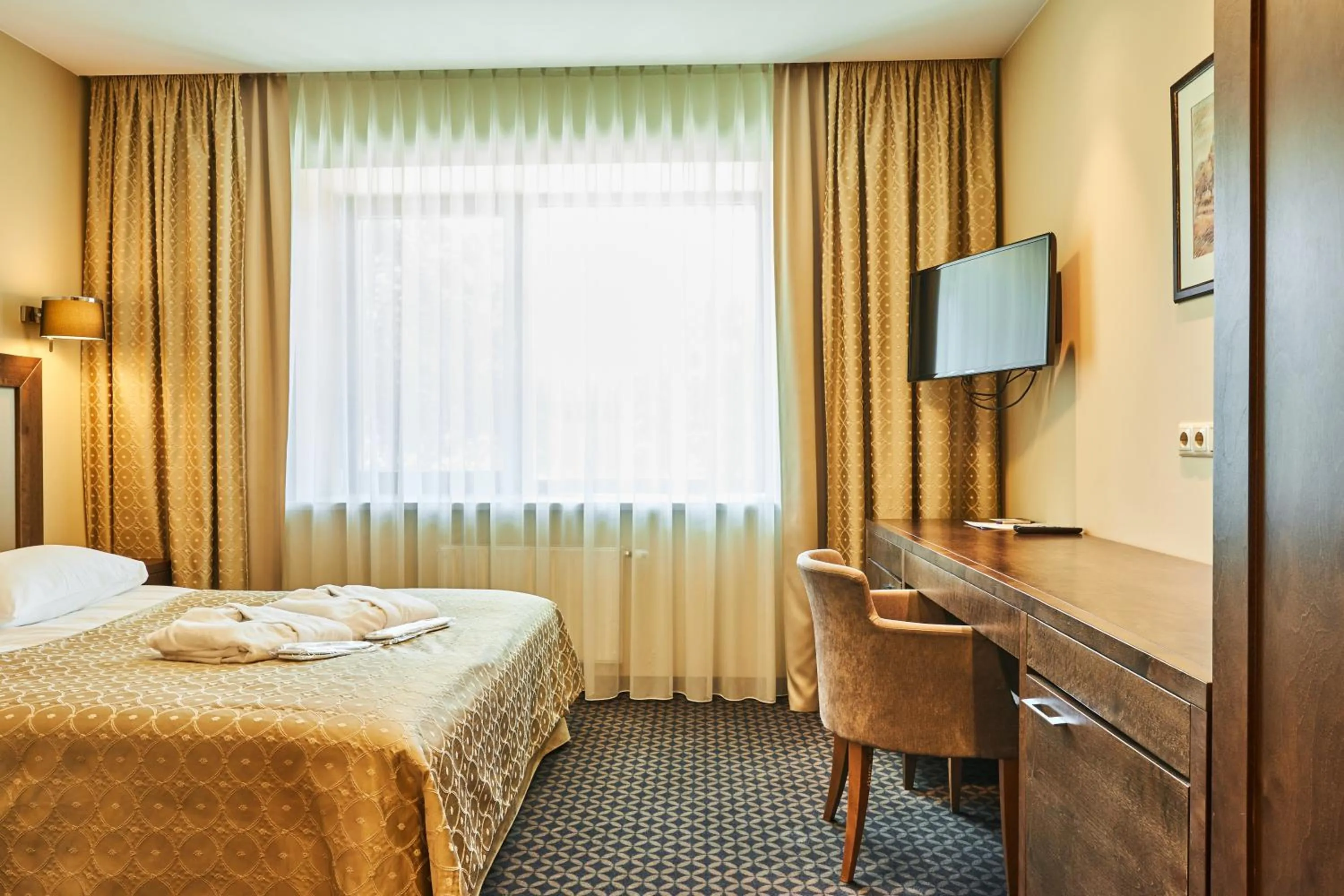 Bed in Grand SPA Lietuva Hotel Druskininkai