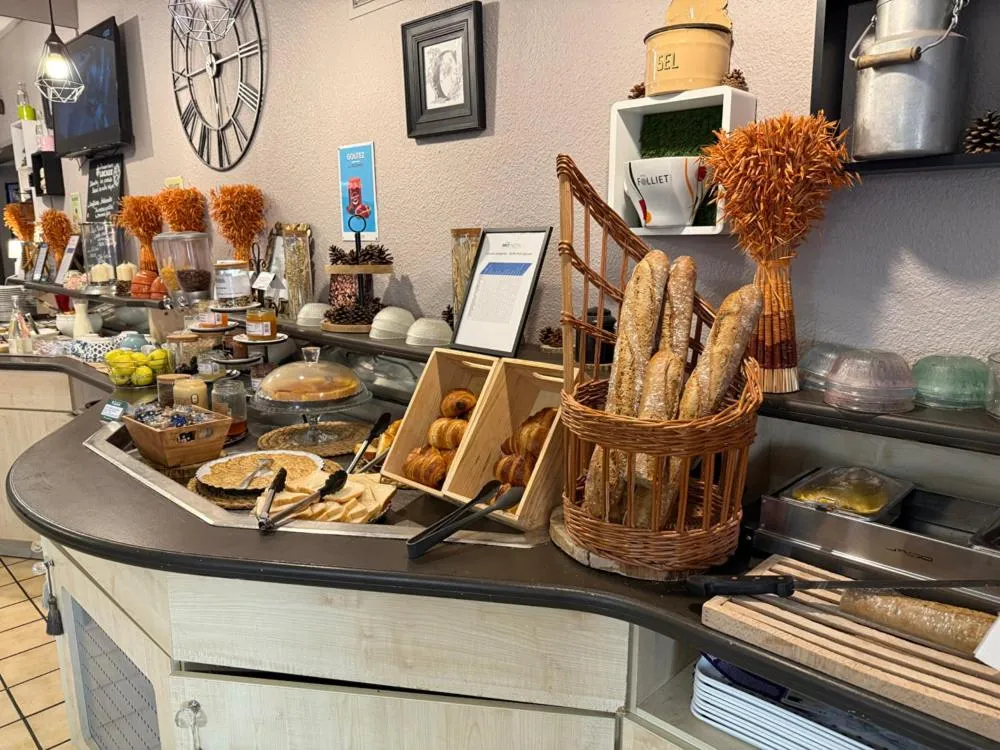 Buffet breakfast in Brit Hotel Besancon l'Horloge