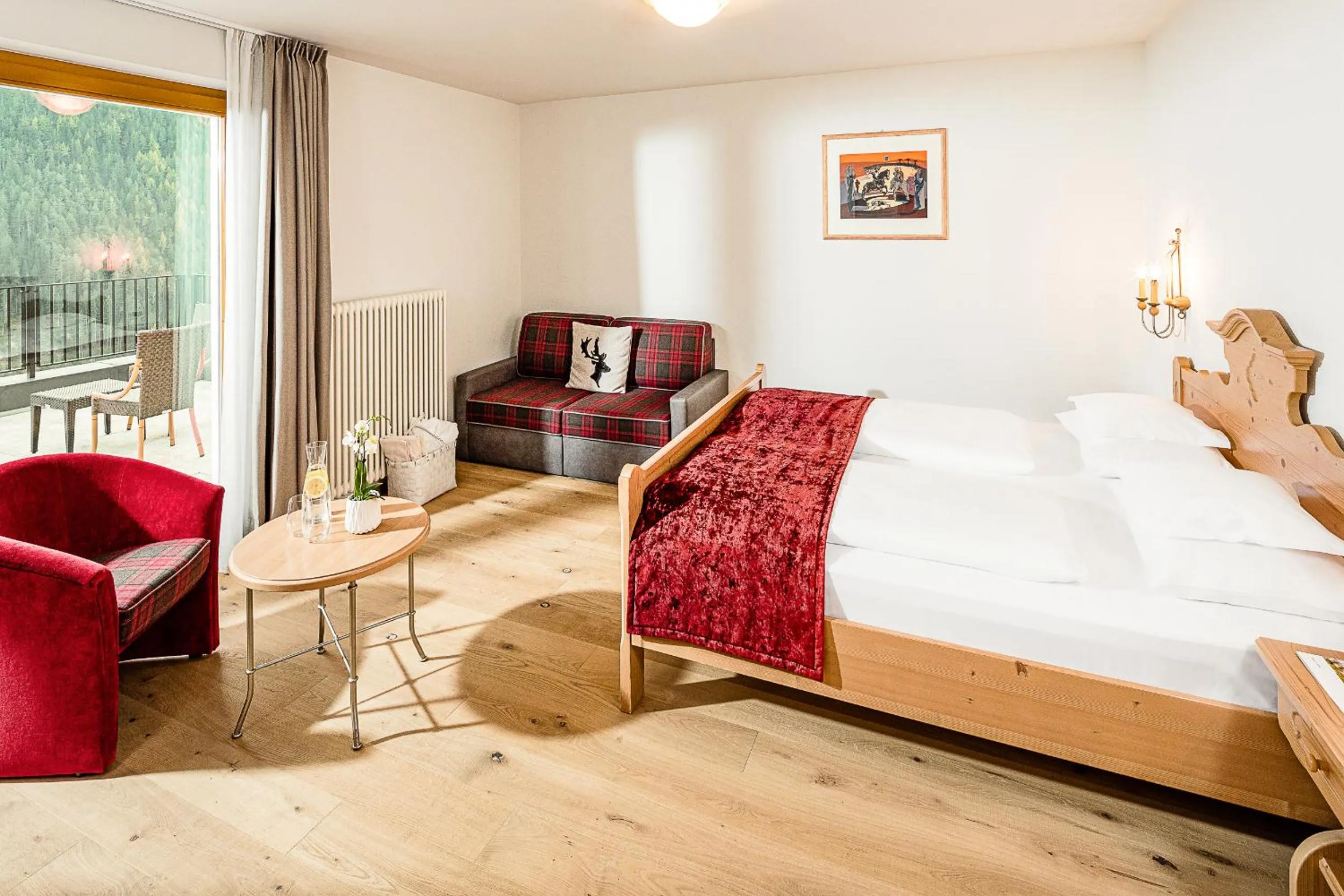 TV and multimedia, Bed in Bella Vista Hotel Emma