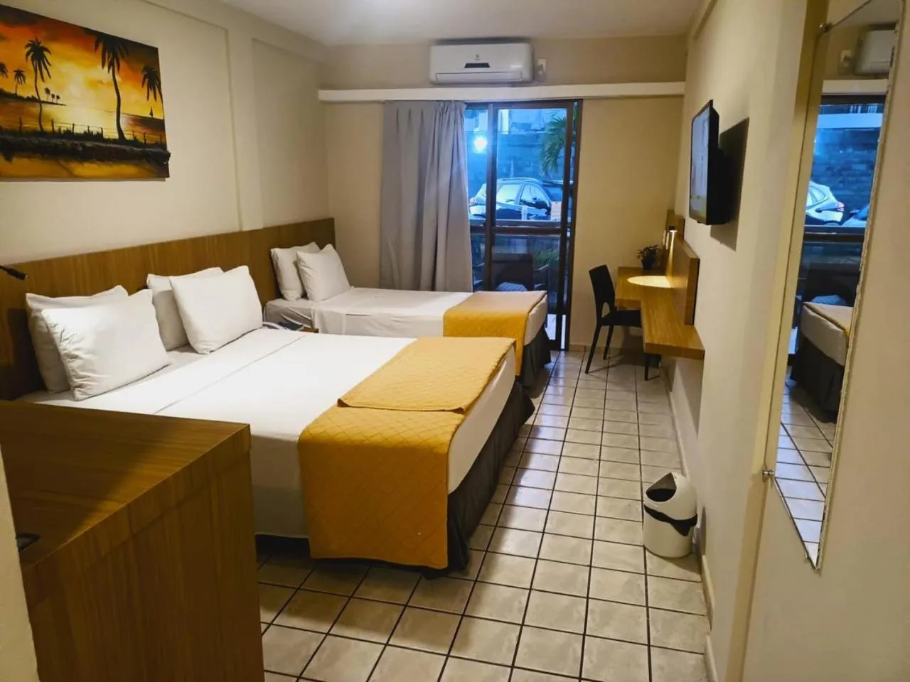 Bed in Hotel Costa do Atlantico