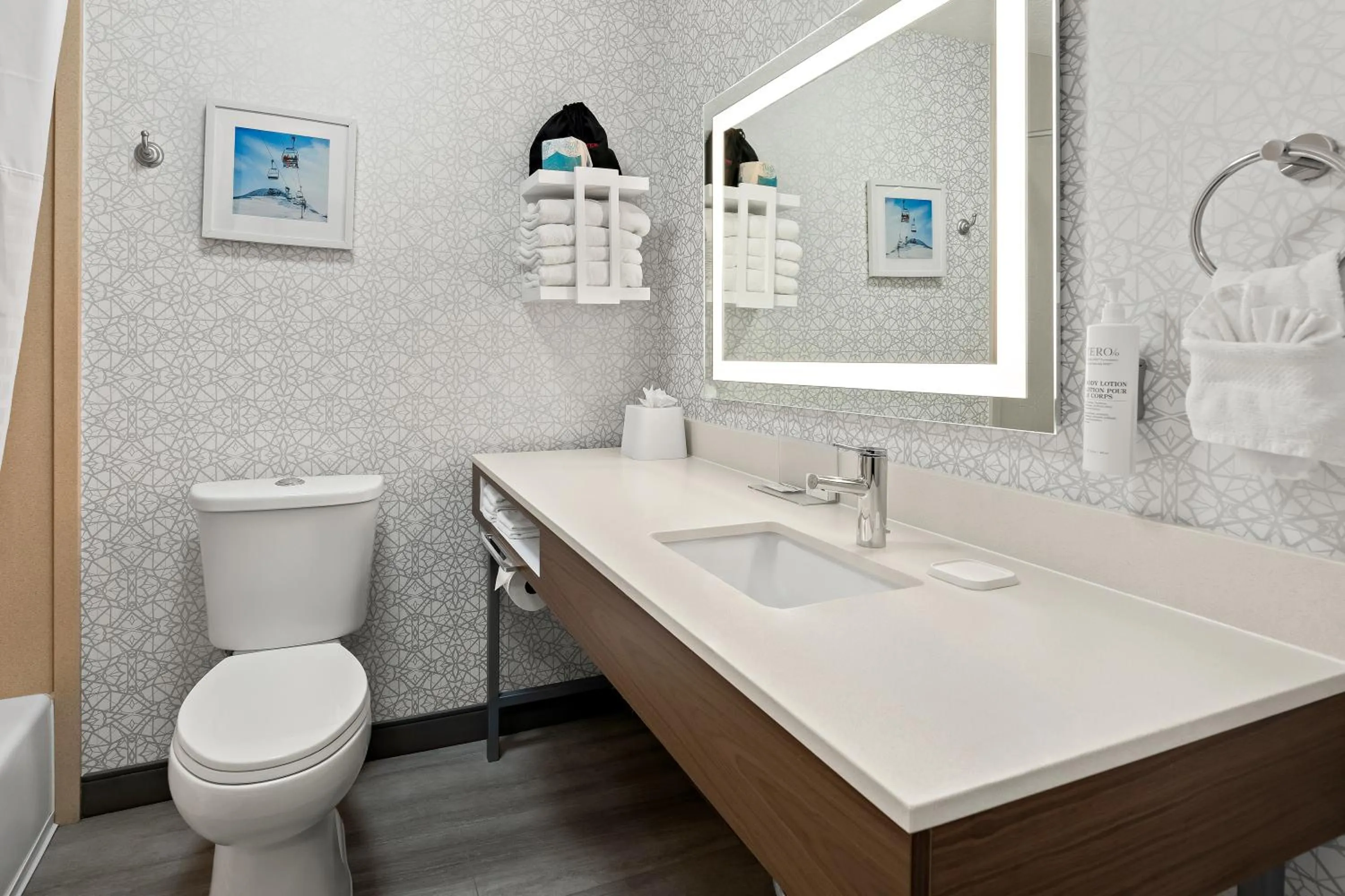 Bathroom in Hampton Inn Provo