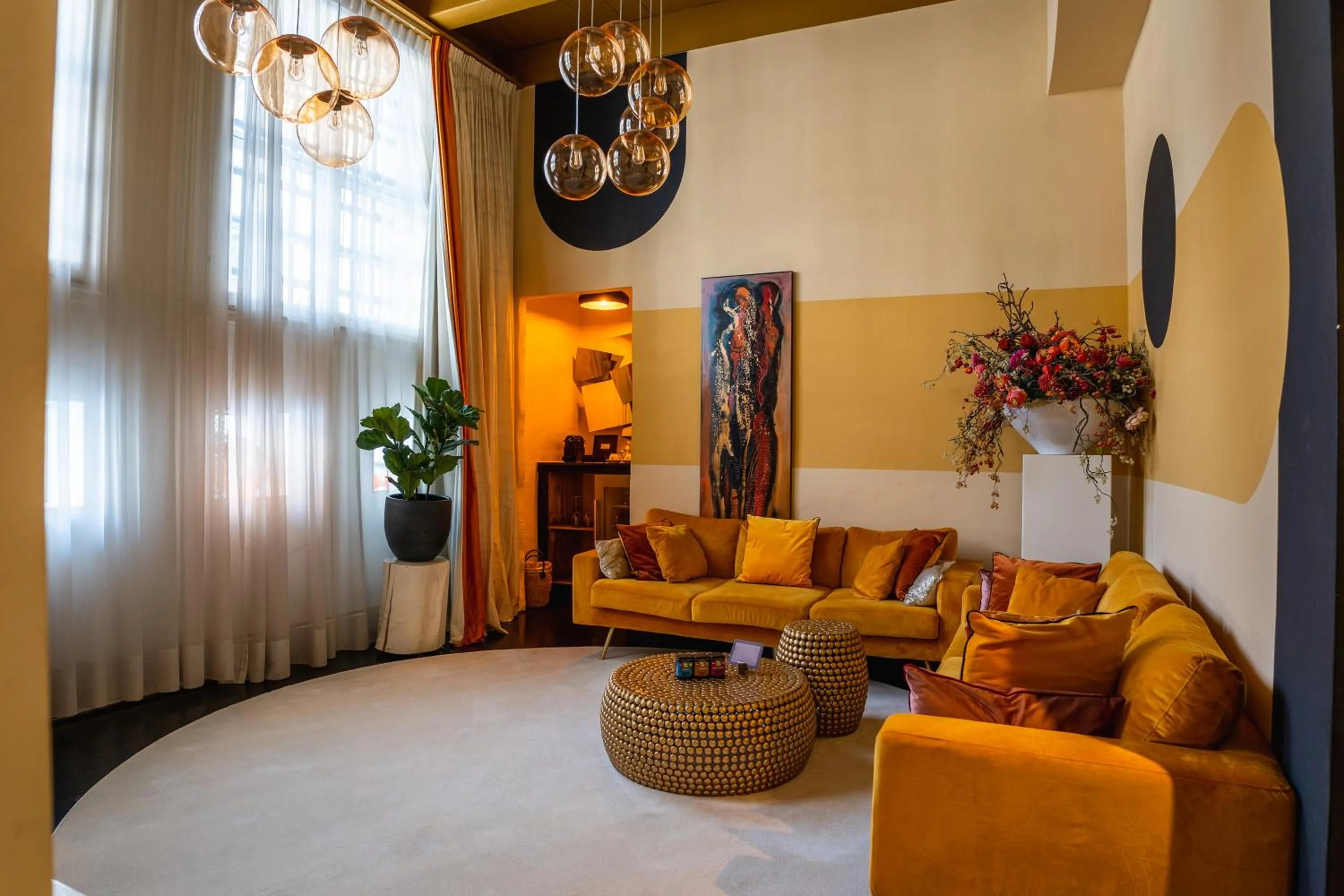 Living room, Bed in Librije's Hotel