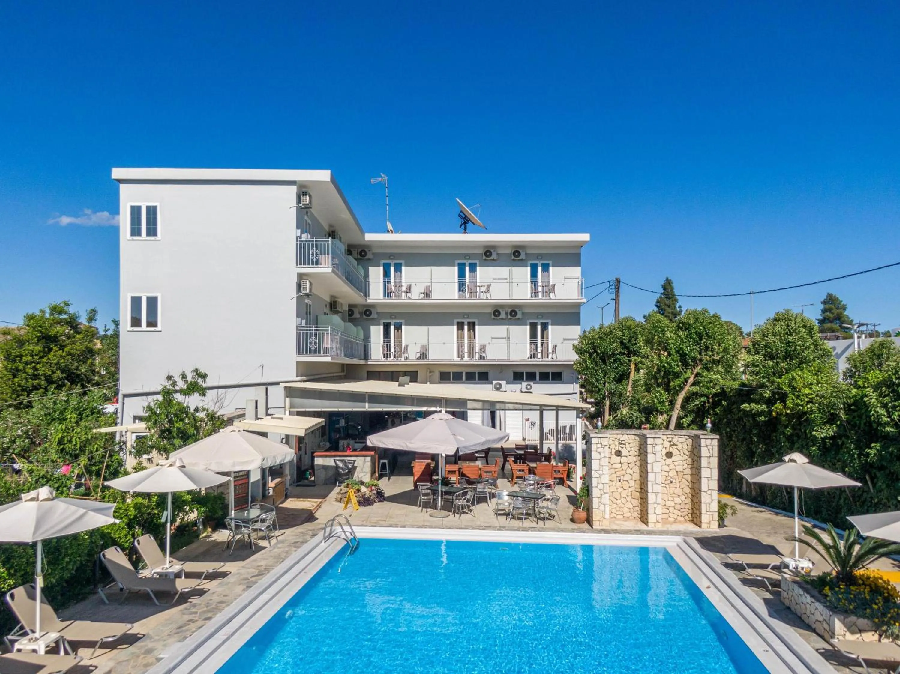 Swimming pool in Angela Hotel & Apartments