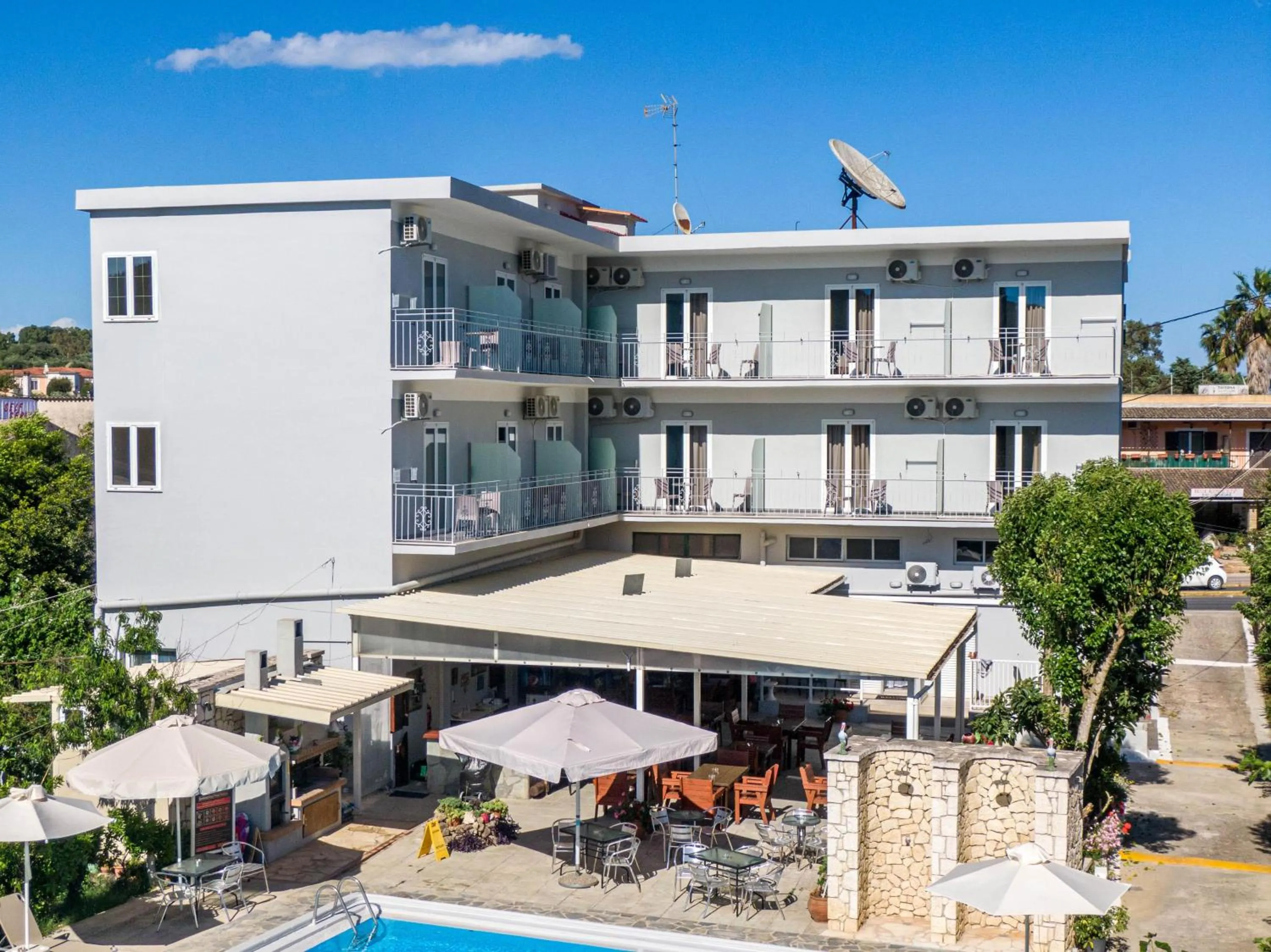 Swimming pool in Angela Hotel & Apartments