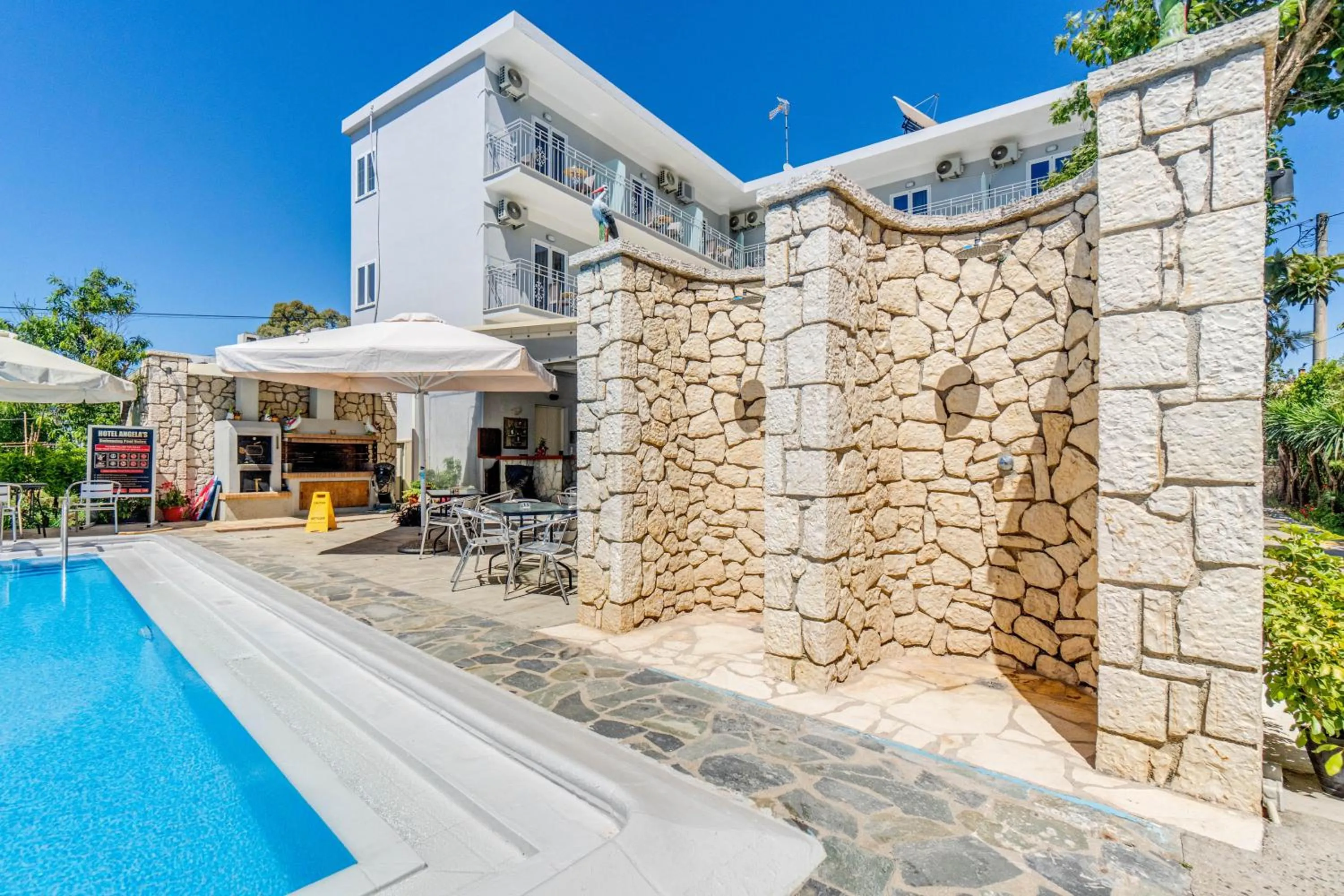 Property building in Angela Hotel & Apartments