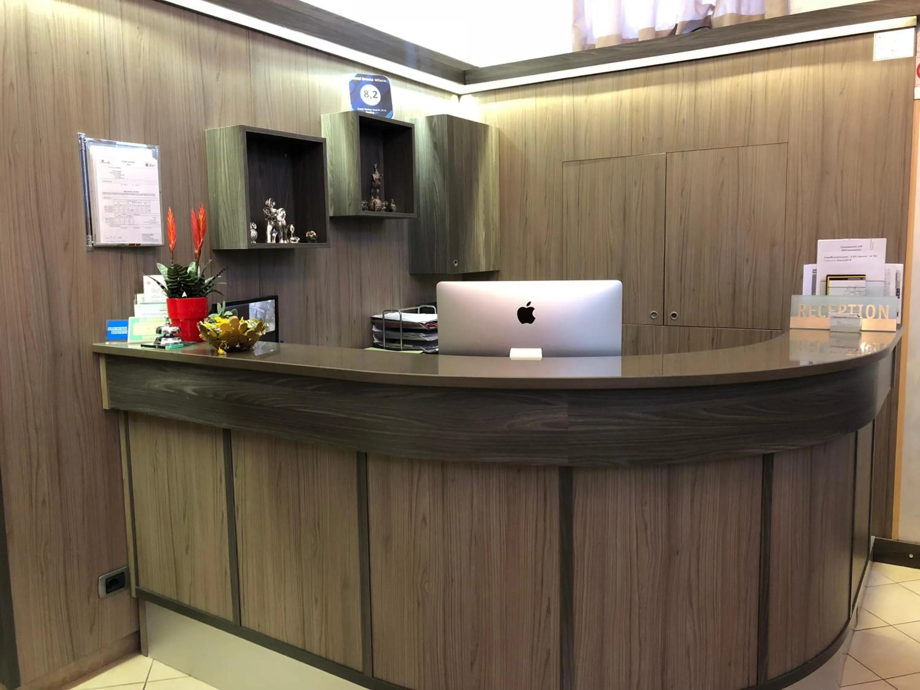 Lobby or reception in Hotel Brenta Milano