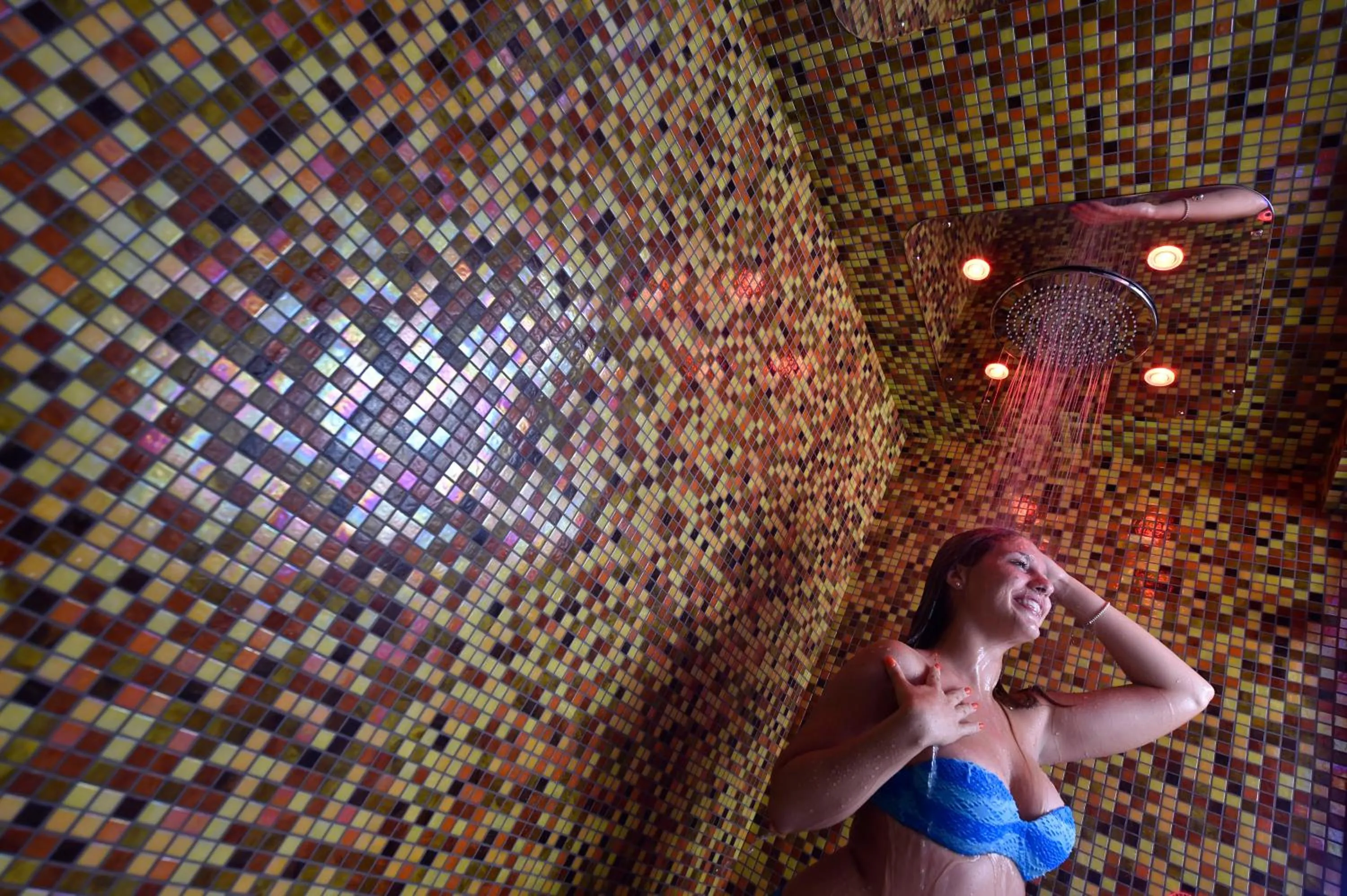 Steam room in Hotel Globus