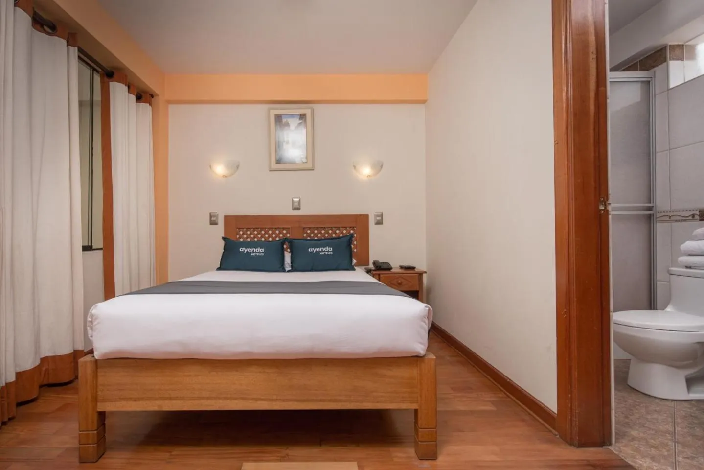 Bed in Cusco Hotel Cascada del Inka