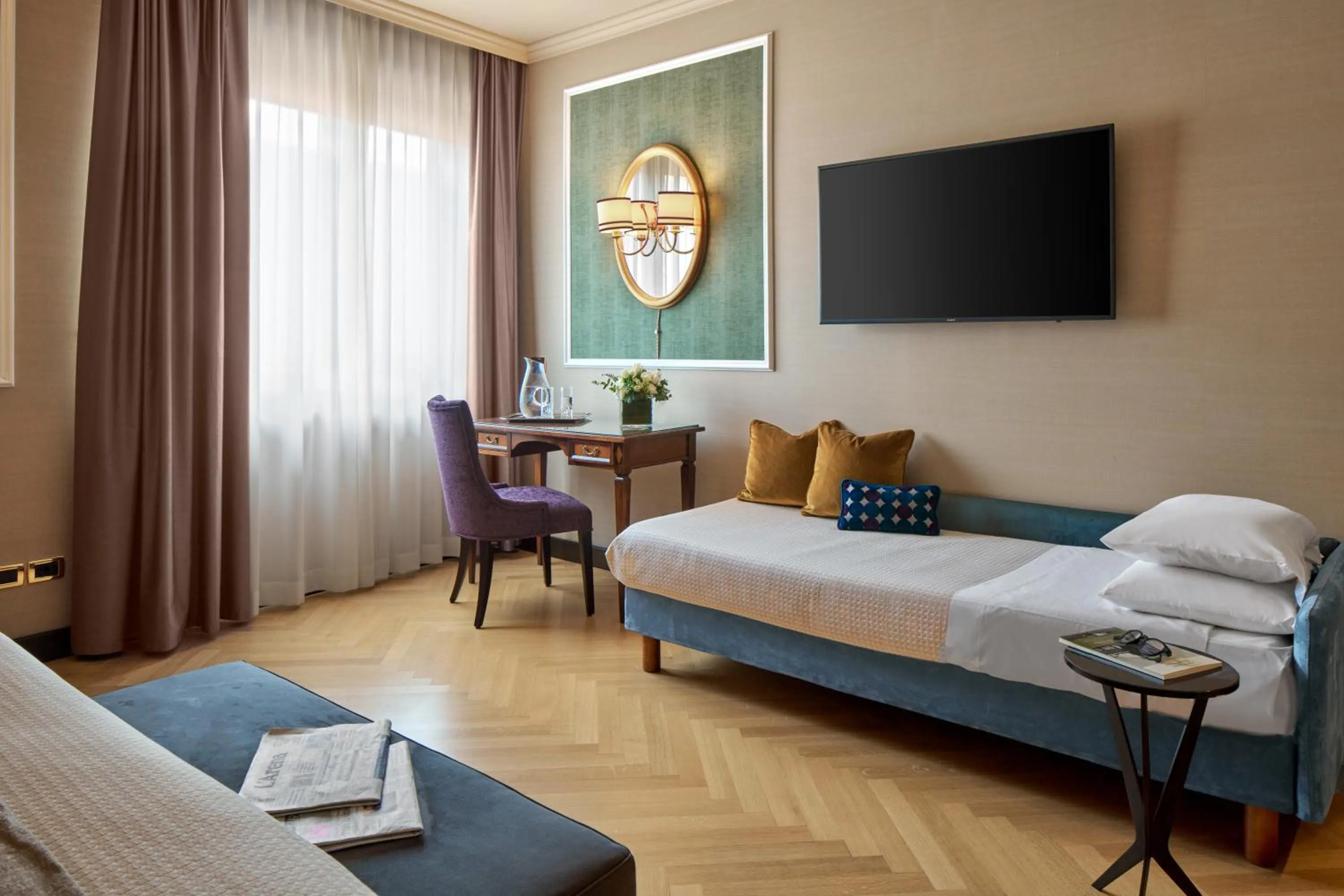 Bed in Hotel Accademia