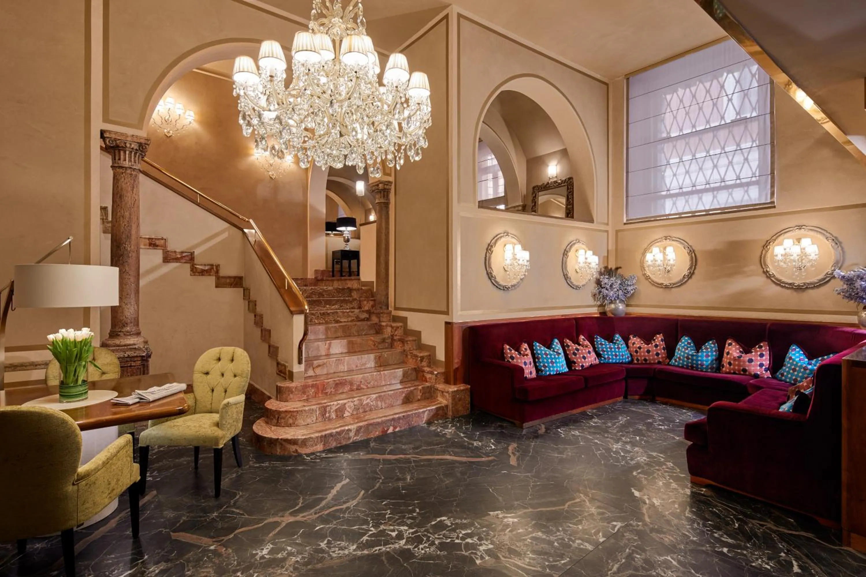 Lobby or reception in Hotel Accademia