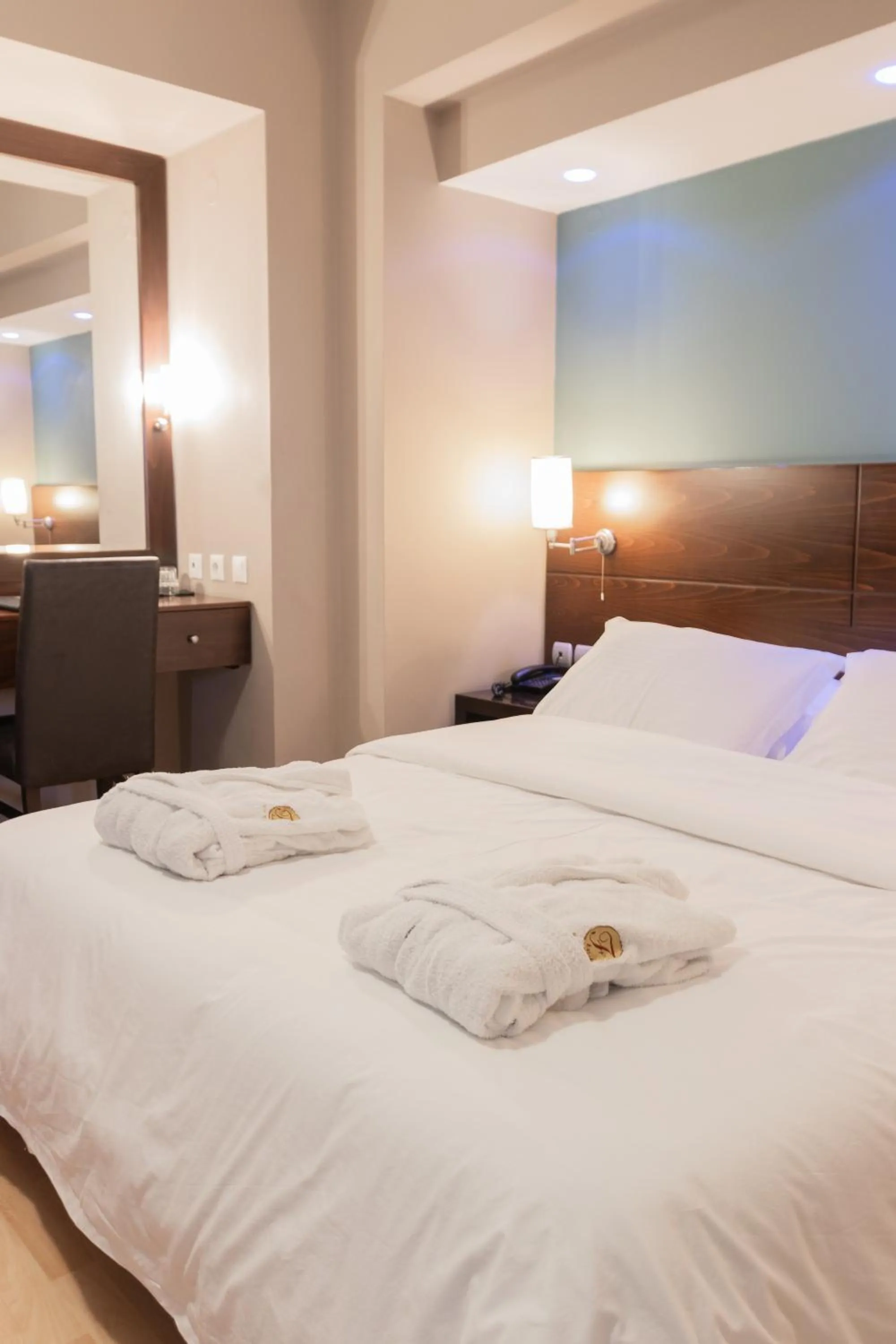 Bed in Flisvos Hotel Nafpaktos