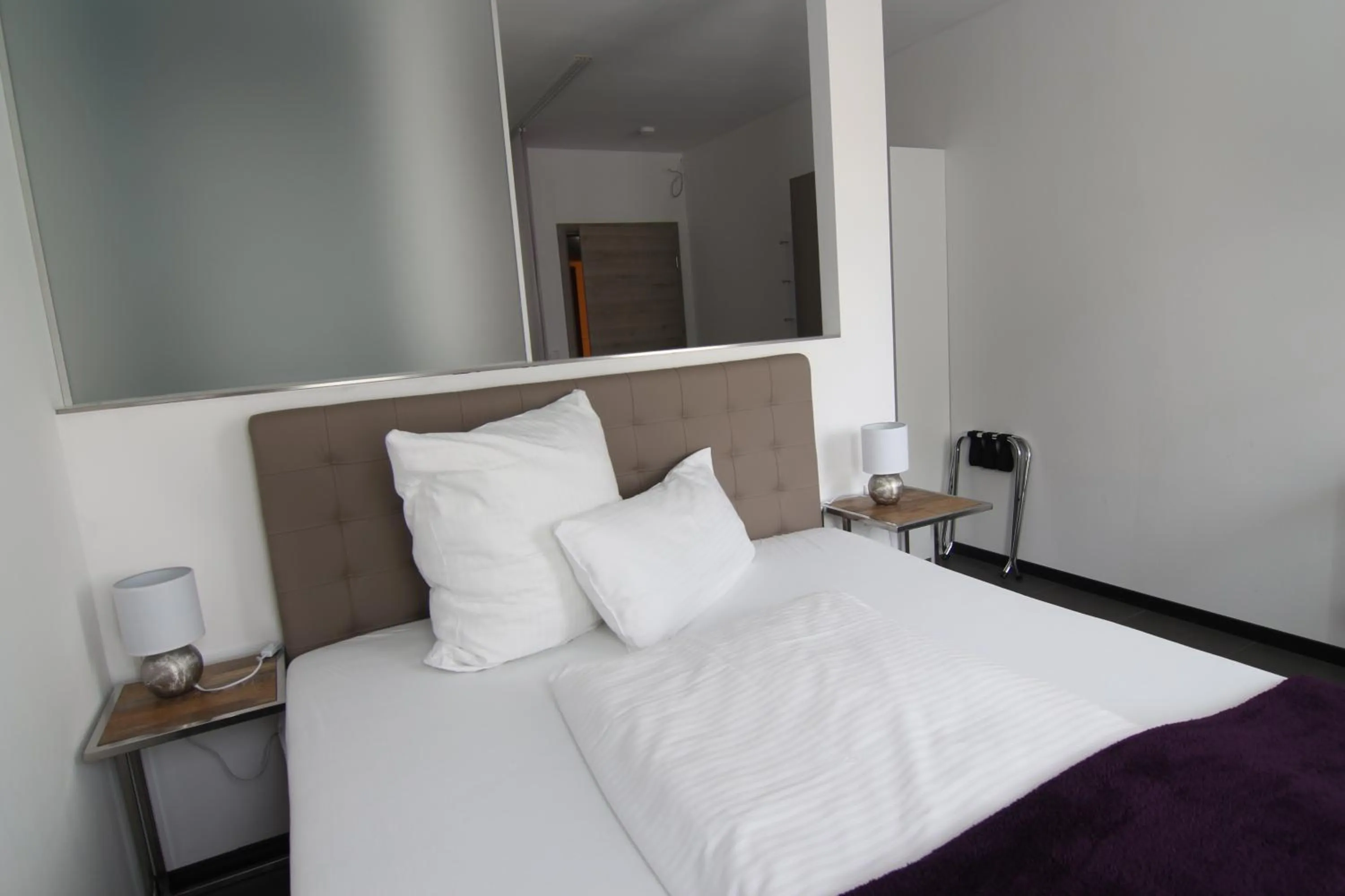 Decorative detail, Bed in Hotel & Restaurant Arnoldusklause