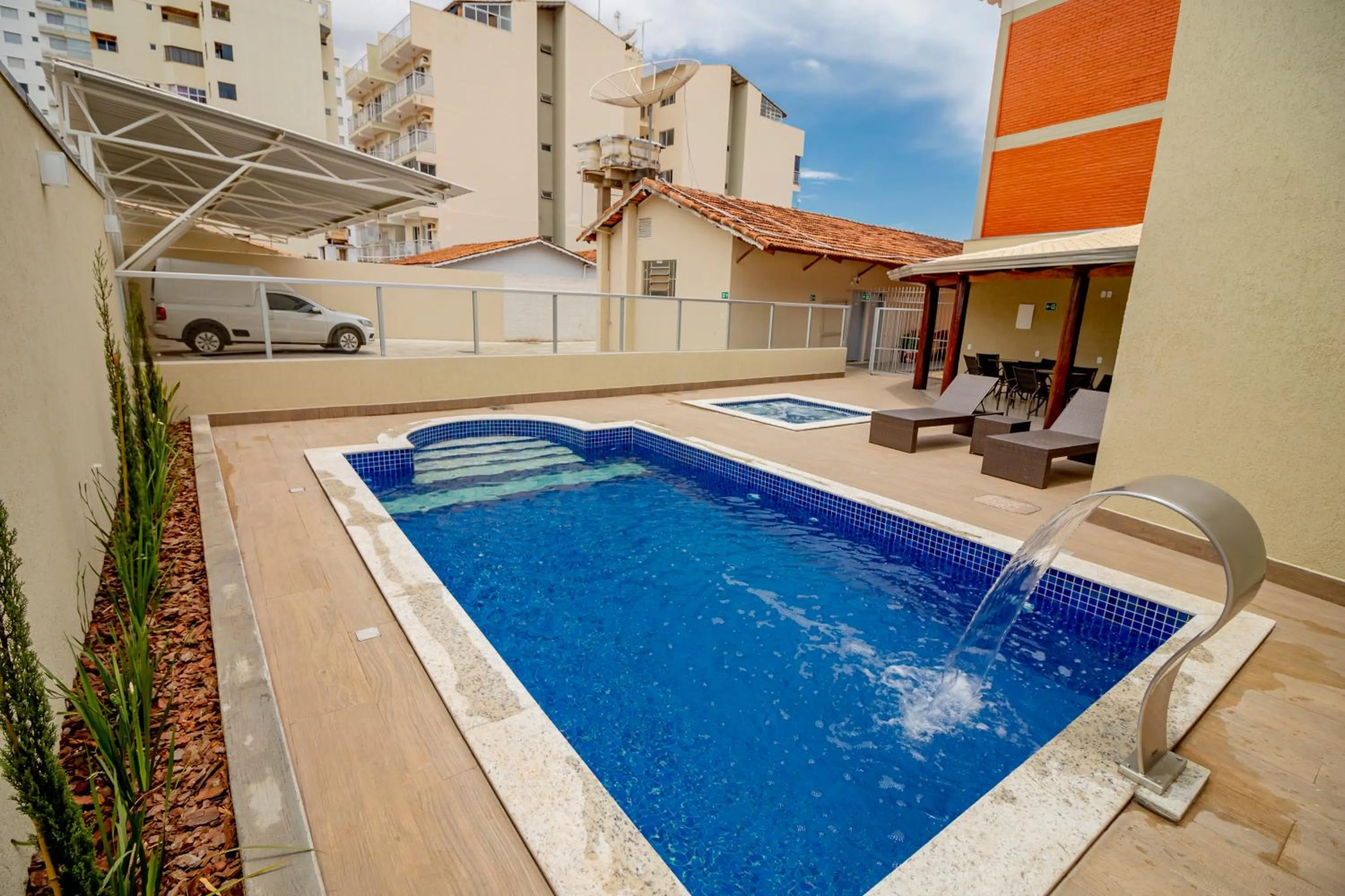 Swimming pool in Pousada Recanto das Caldas