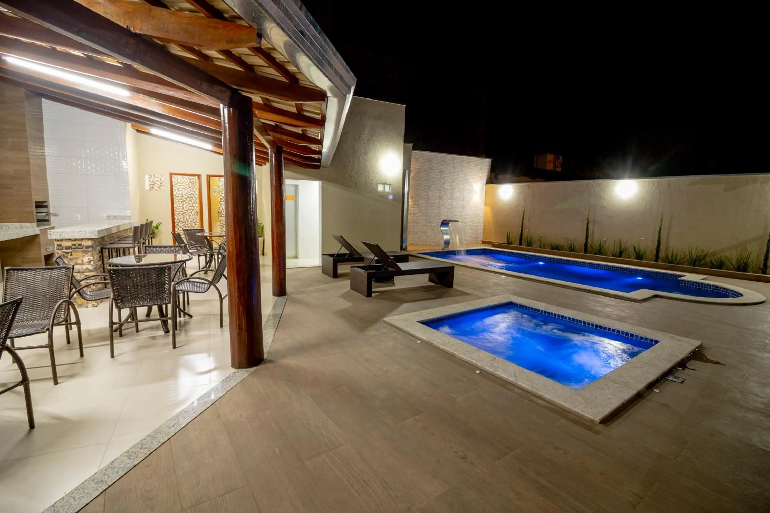 Swimming pool in Pousada Recanto das Caldas