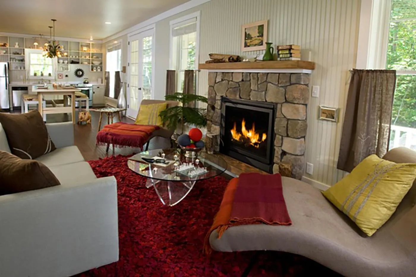 Seating area in Hidden Pond Resort