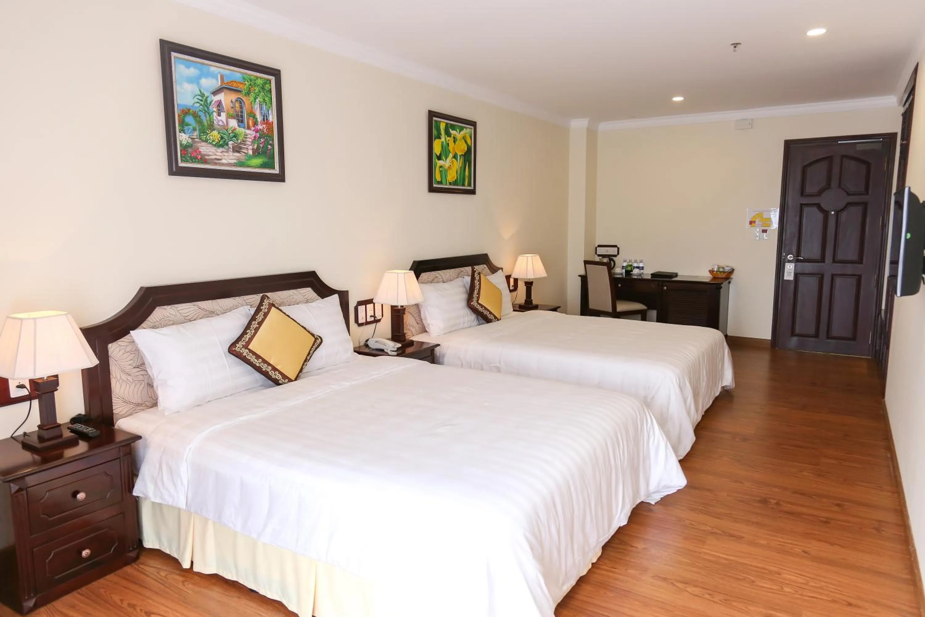 Bed in Iris Dalat Hotel