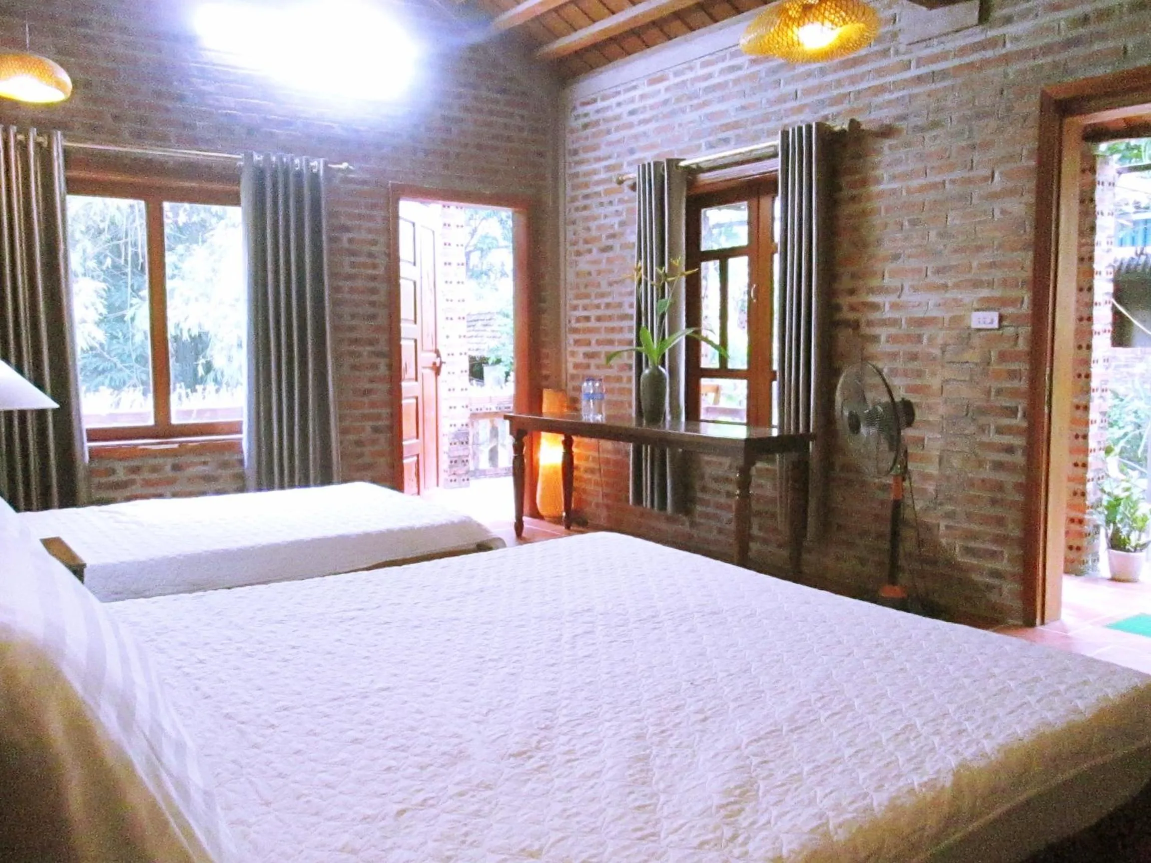 Bed in Ninh Binh Nature Homestay