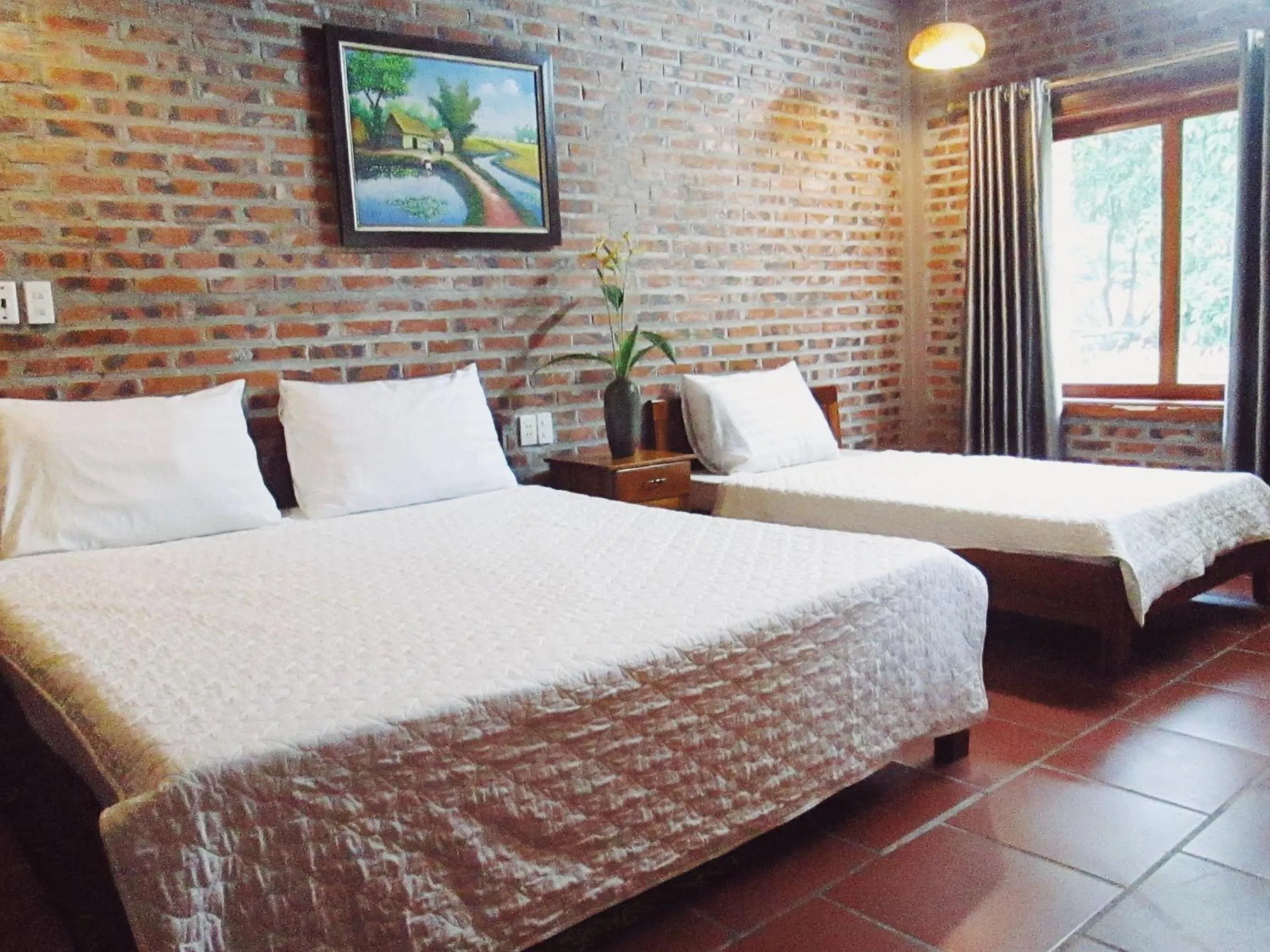 Bed in Ninh Binh Nature Homestay