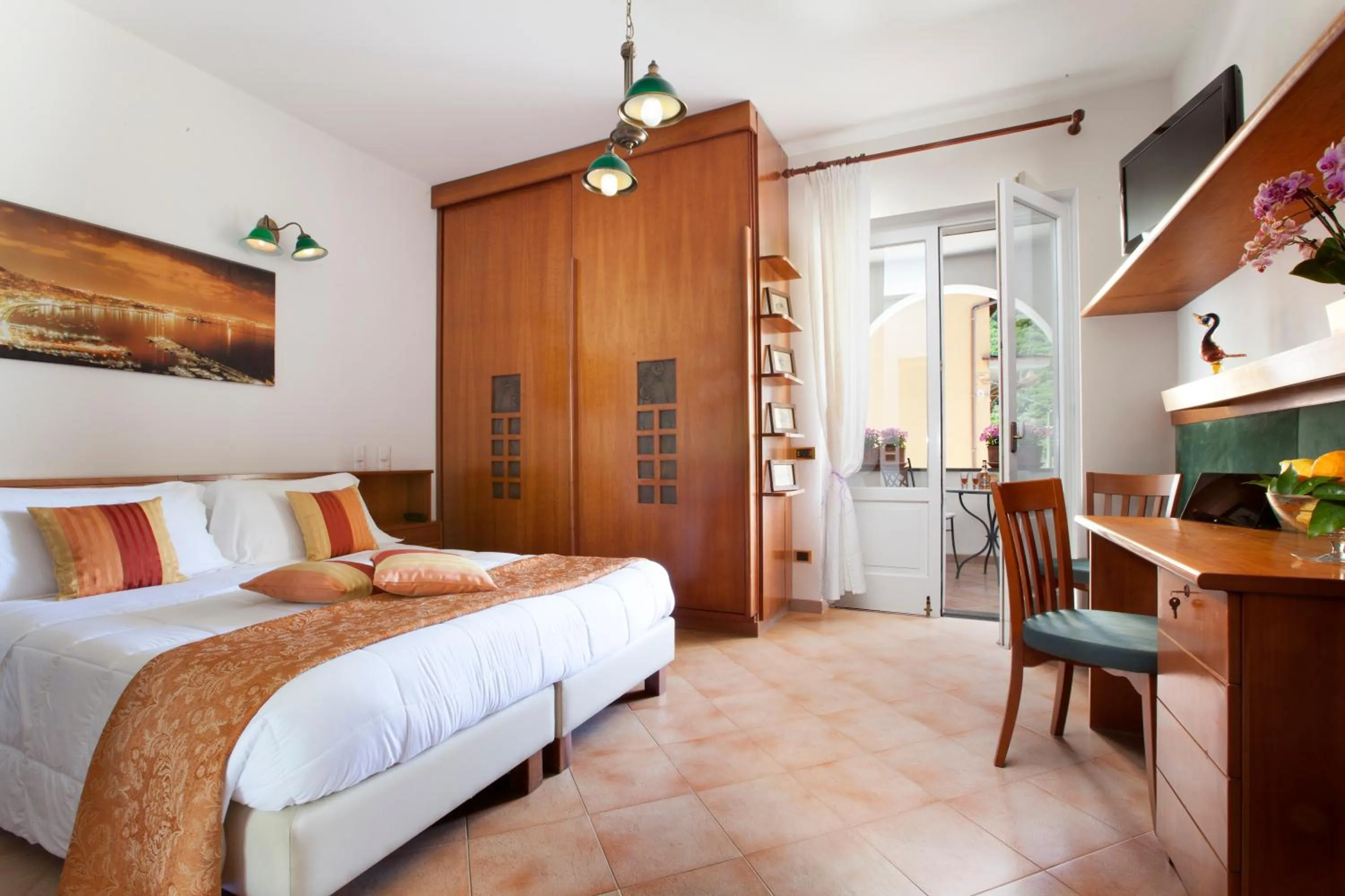 Patio, Bed in Villa Pane Resort