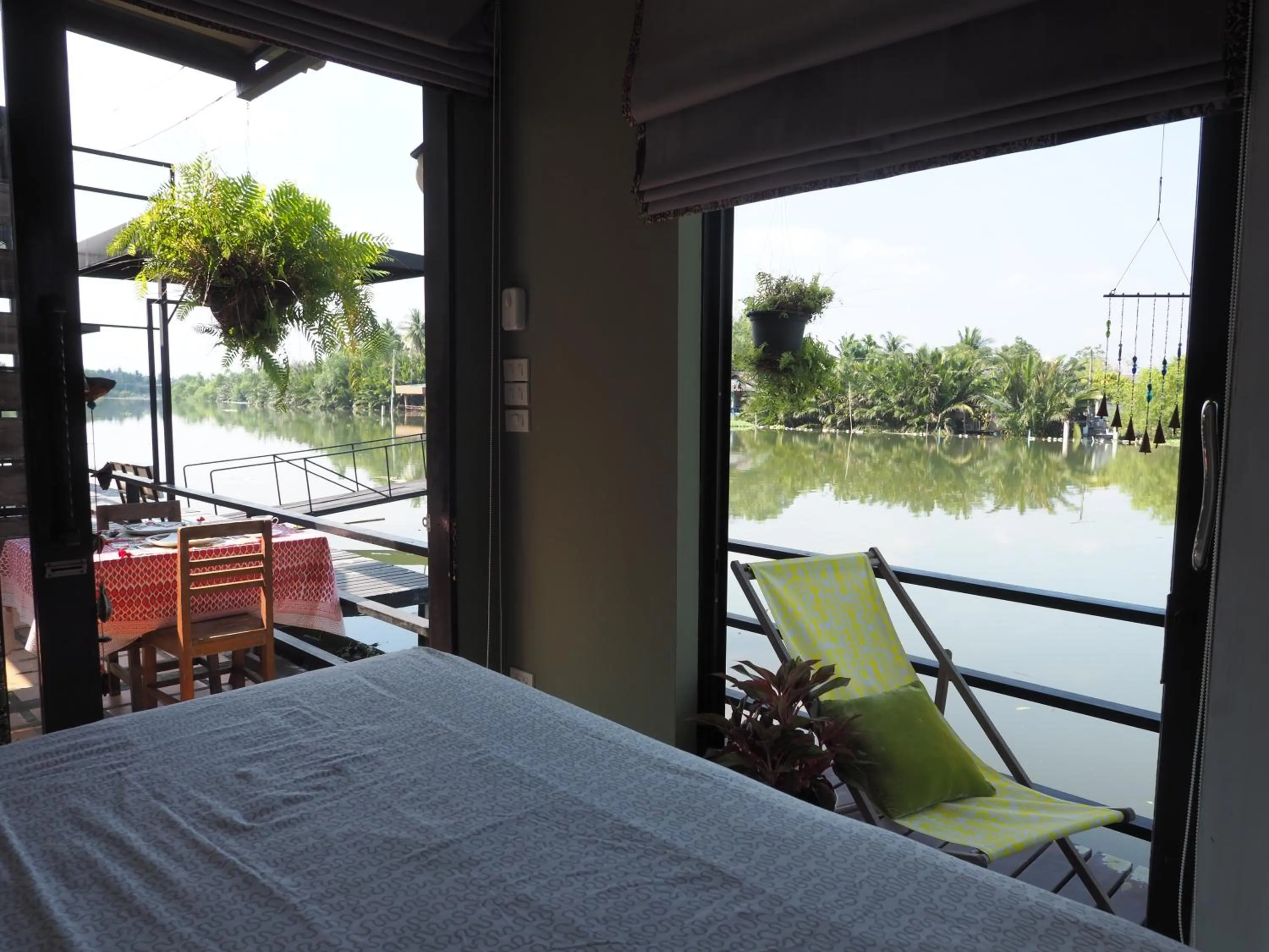 Balcony/Terrace, Bed in Amphawa Caza Platuu