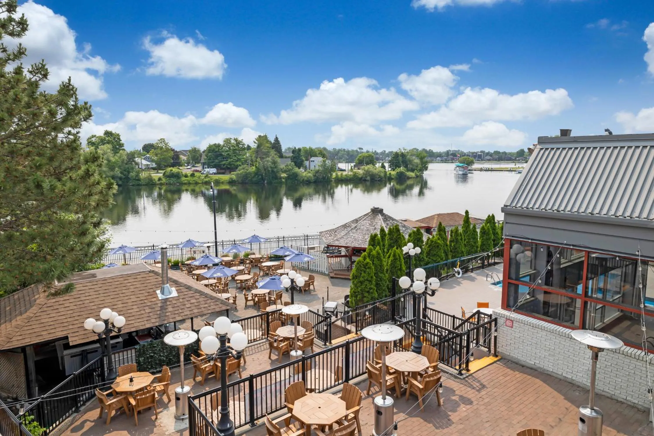 Patio in Holiday Inn Hotel Peterborough Waterfront by IHG