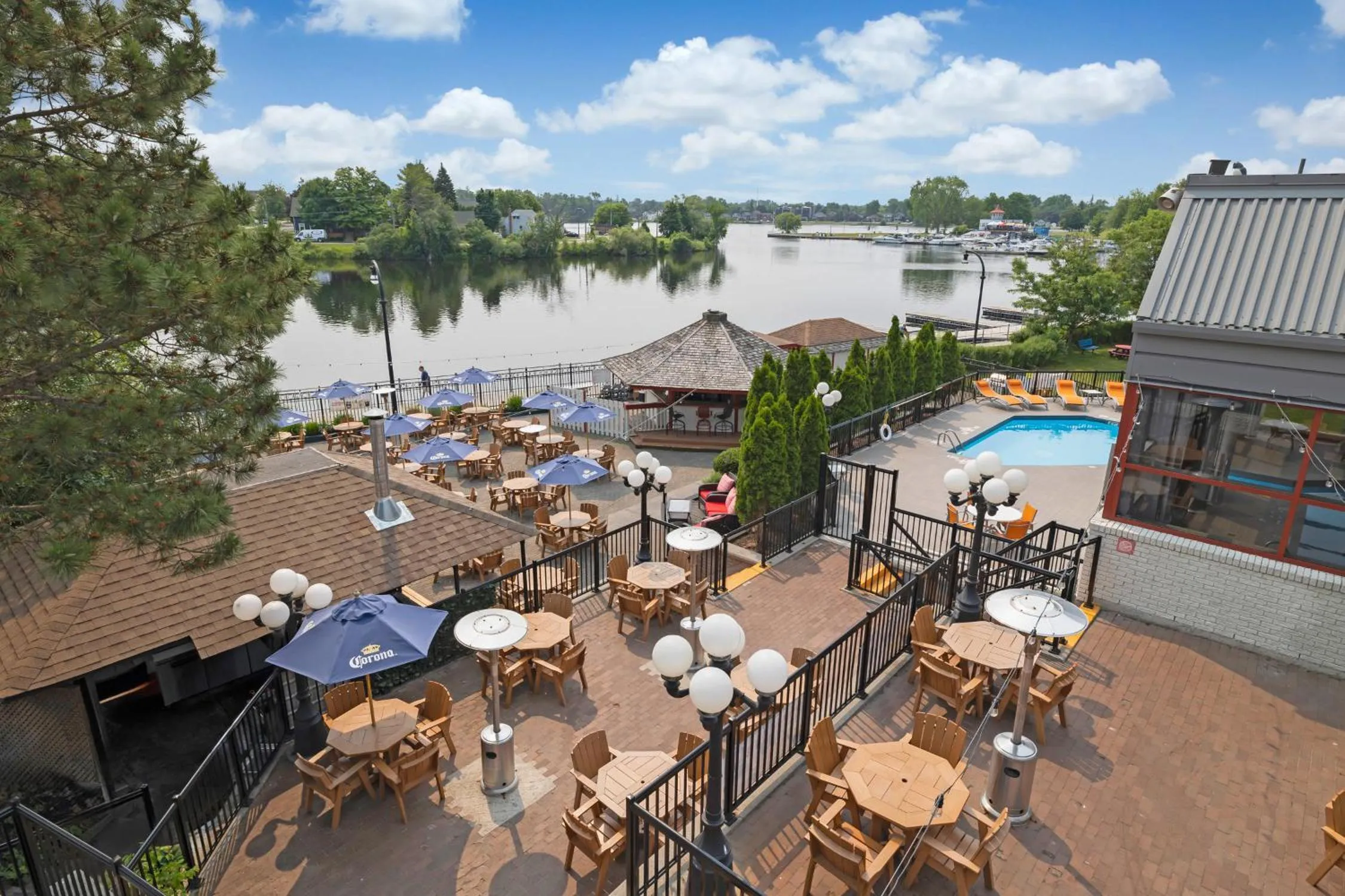 Patio in Holiday Inn Hotel Peterborough Waterfront by IHG