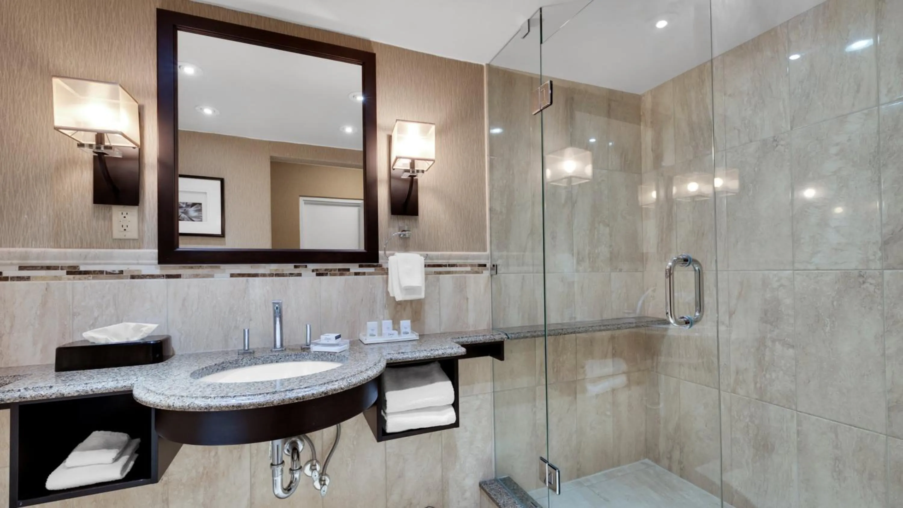 Bathroom in Holiday Inn Hotel Peterborough Waterfront by IHG