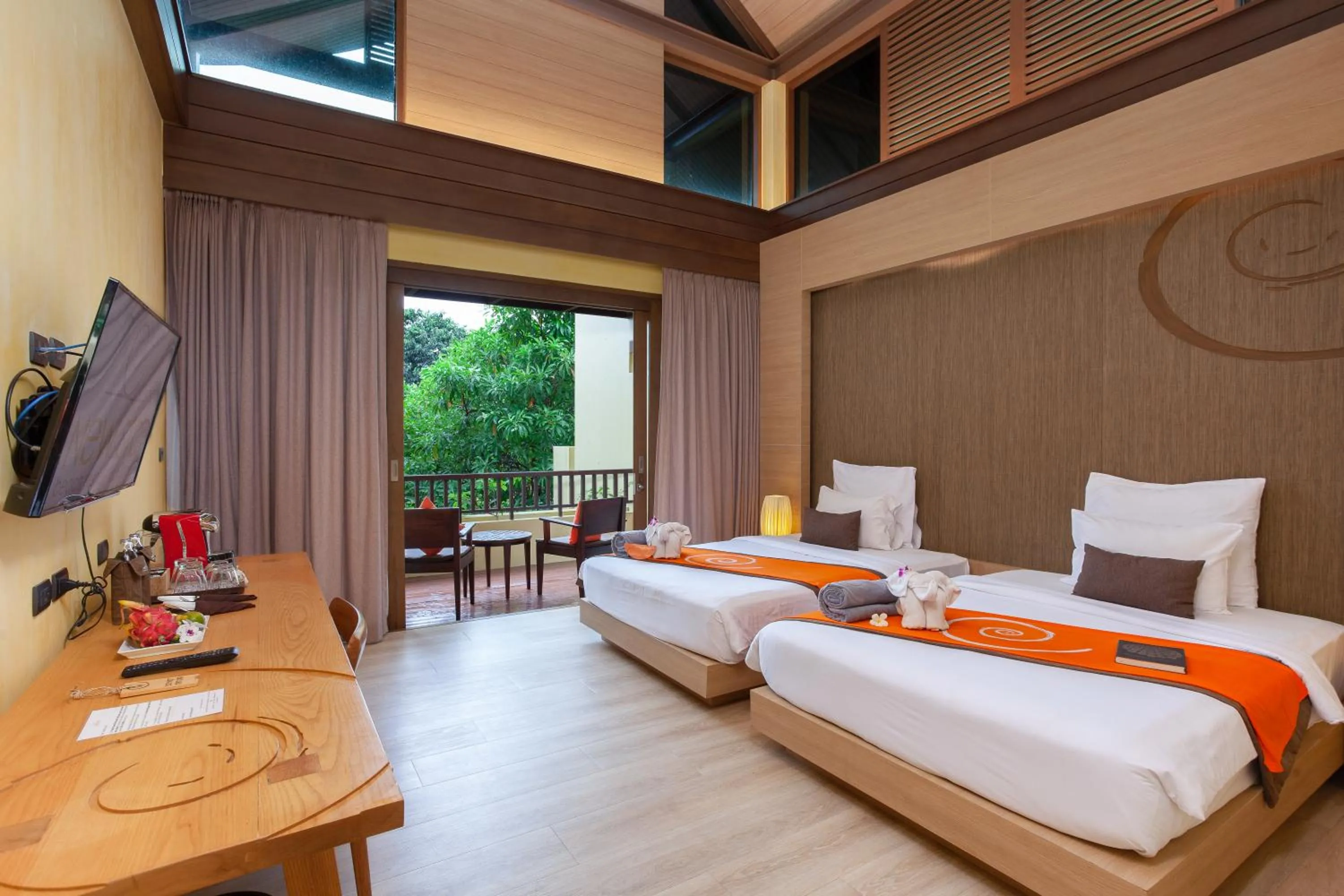 Bed in New Star Beach Resort