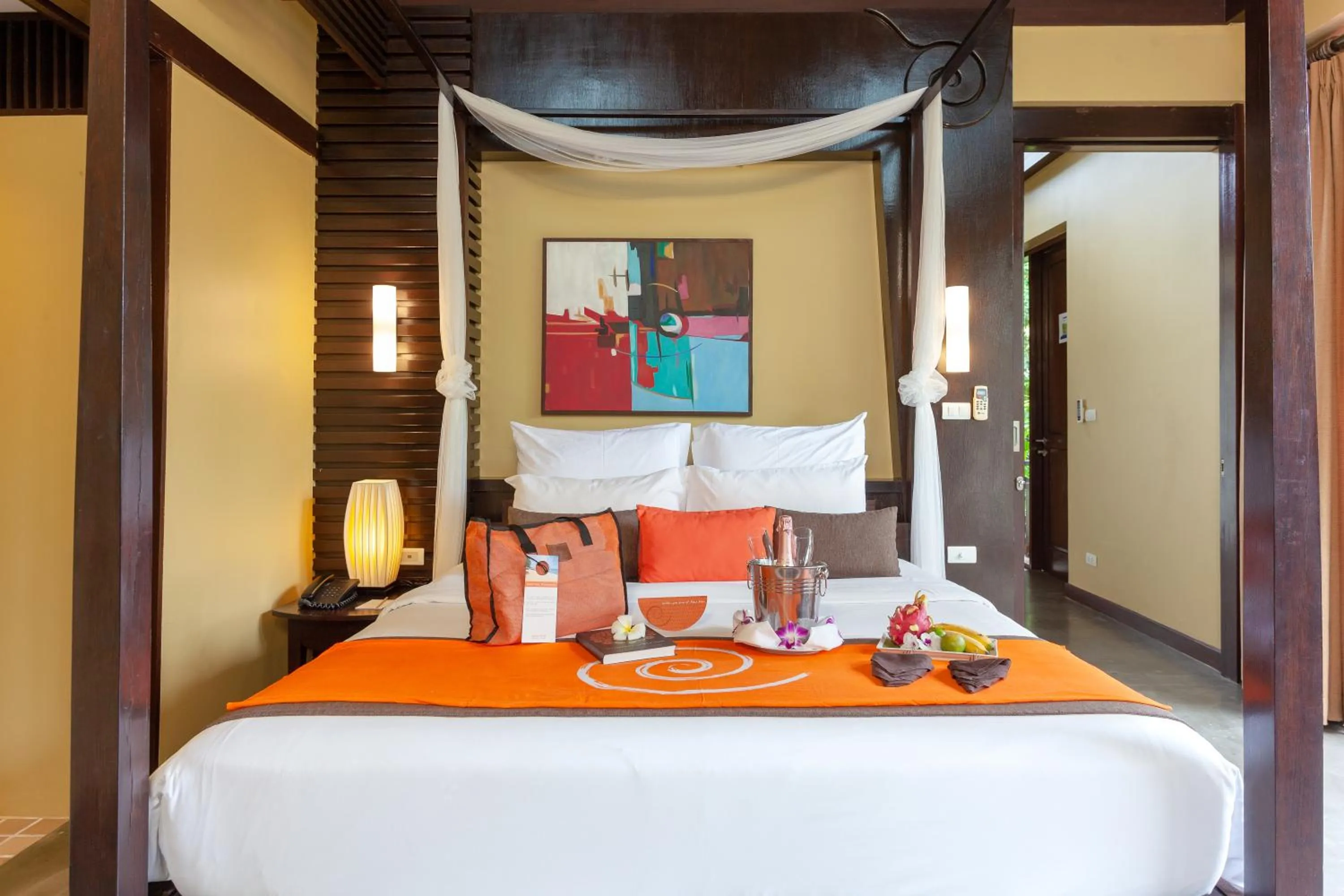 Bed in New Star Beach Resort