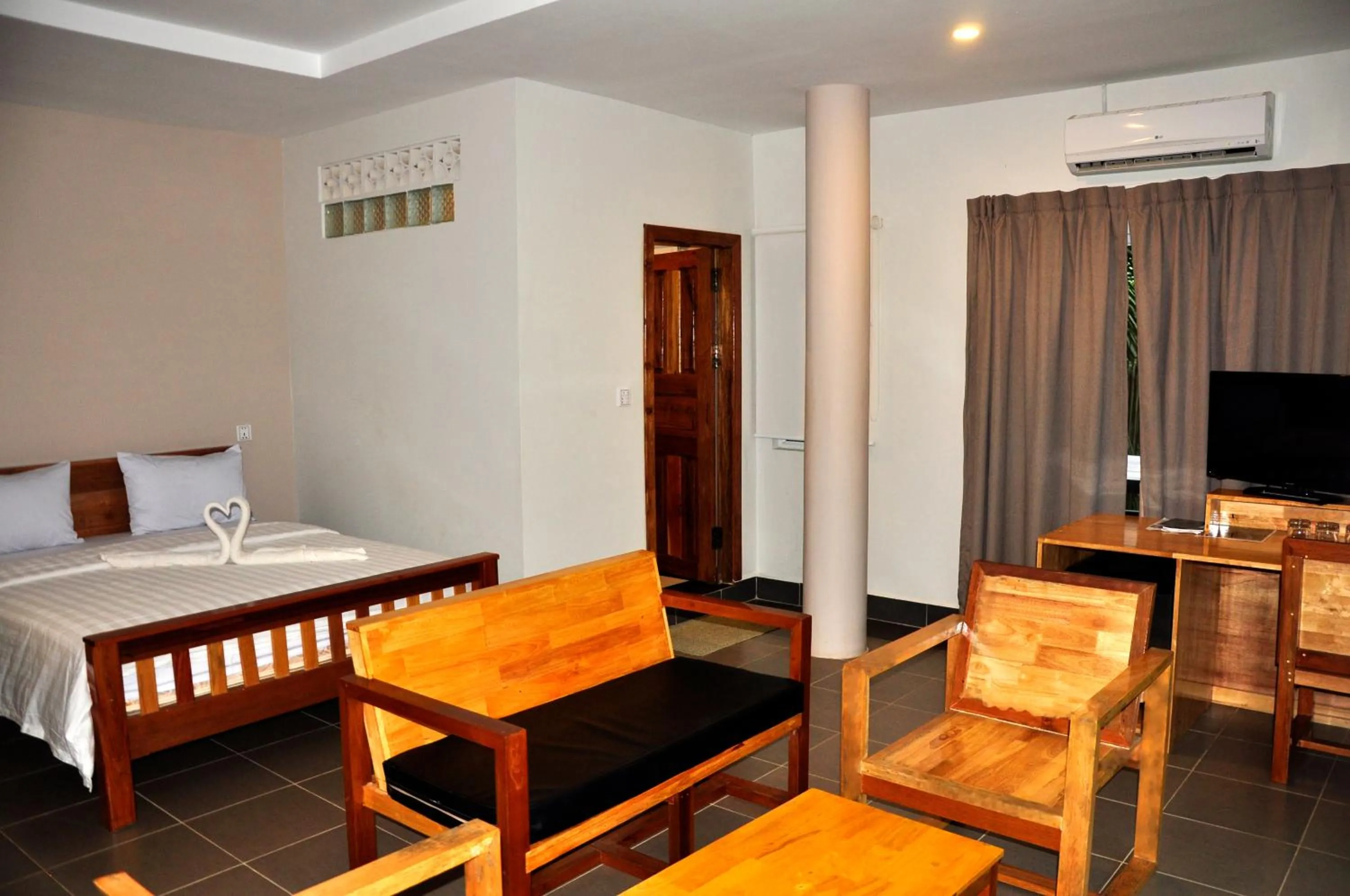 Bed in Sok Heng Guesthouse