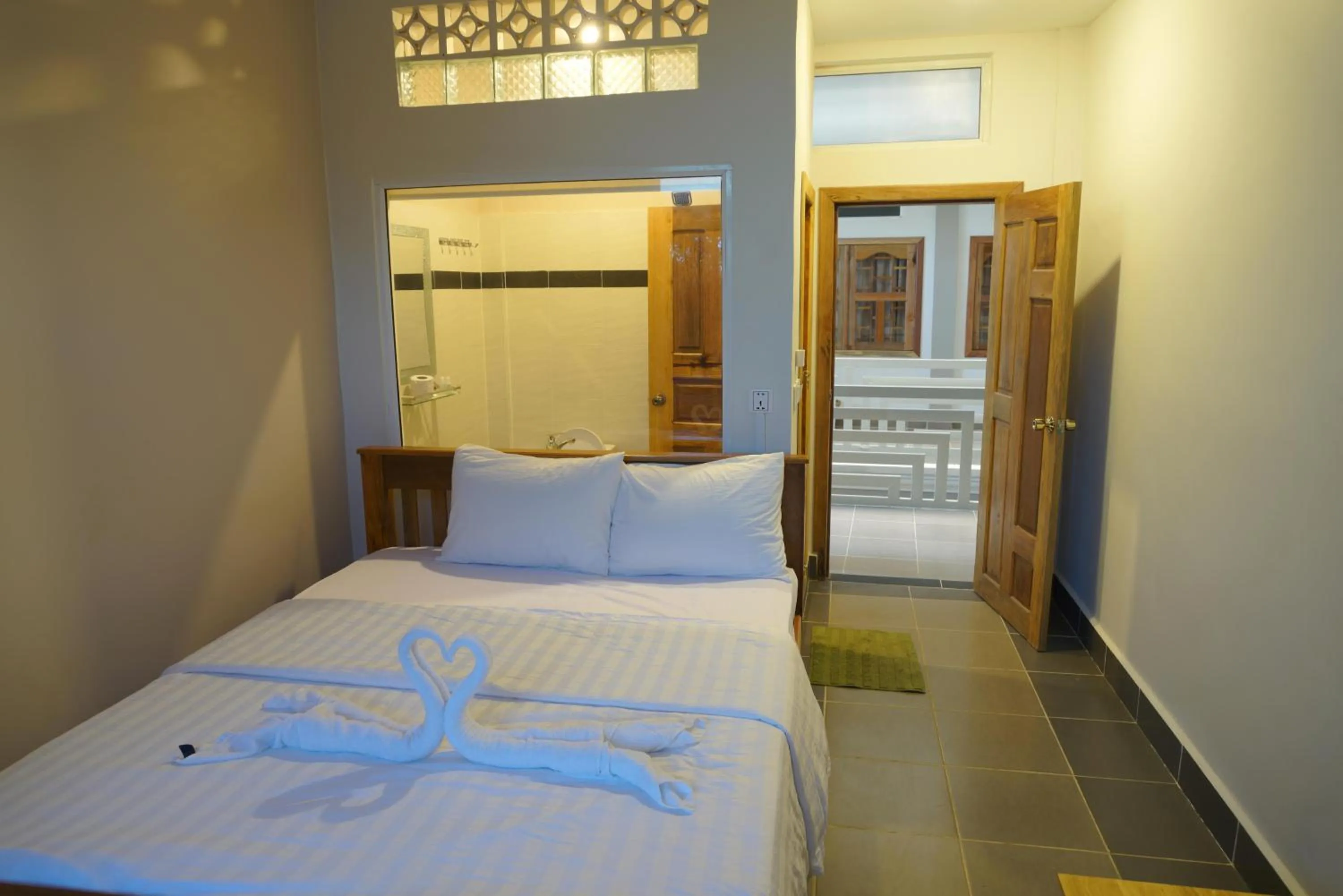 Bed in Sok Heng Guesthouse