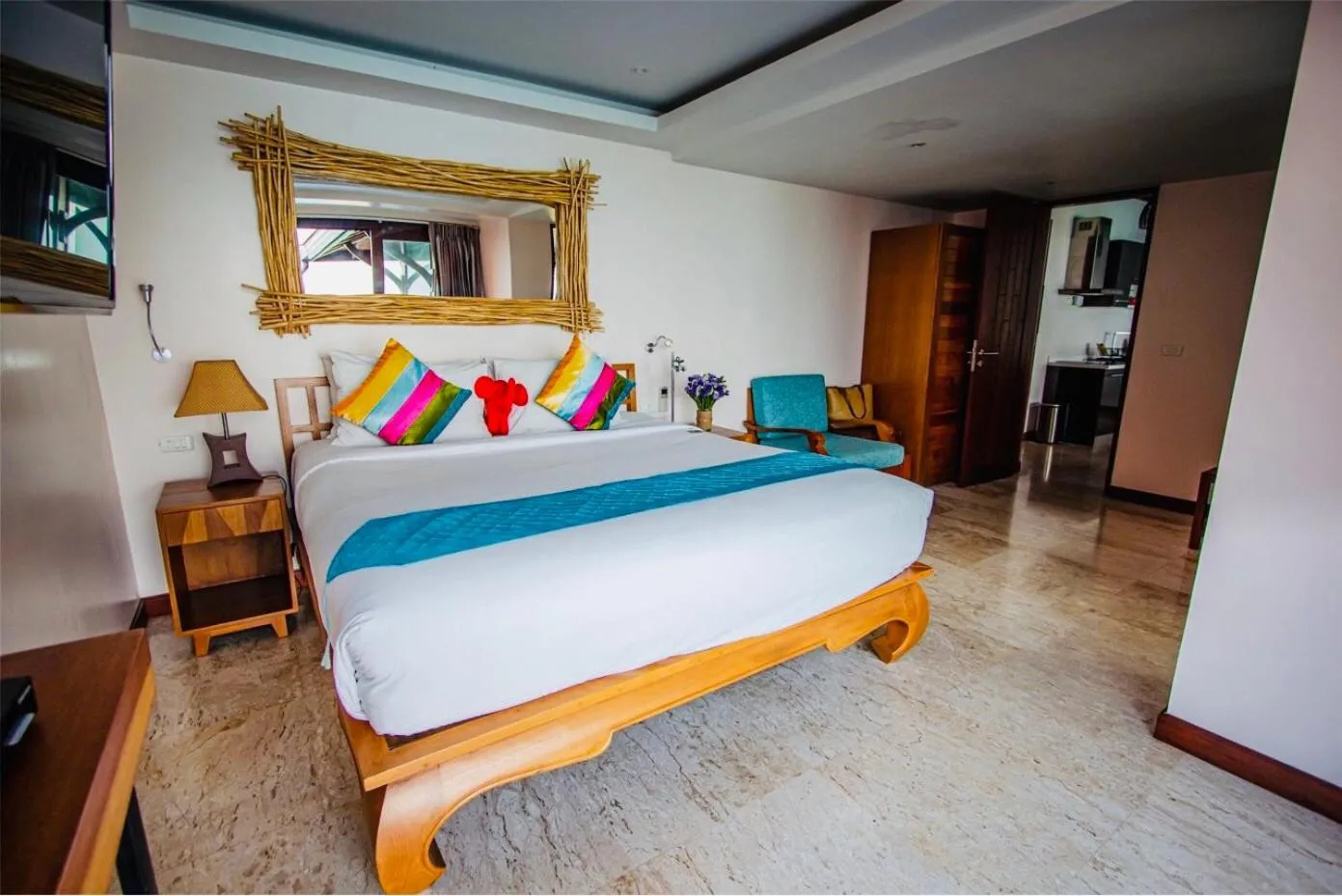 Bed in Sandalwood Luxury Villa Resort