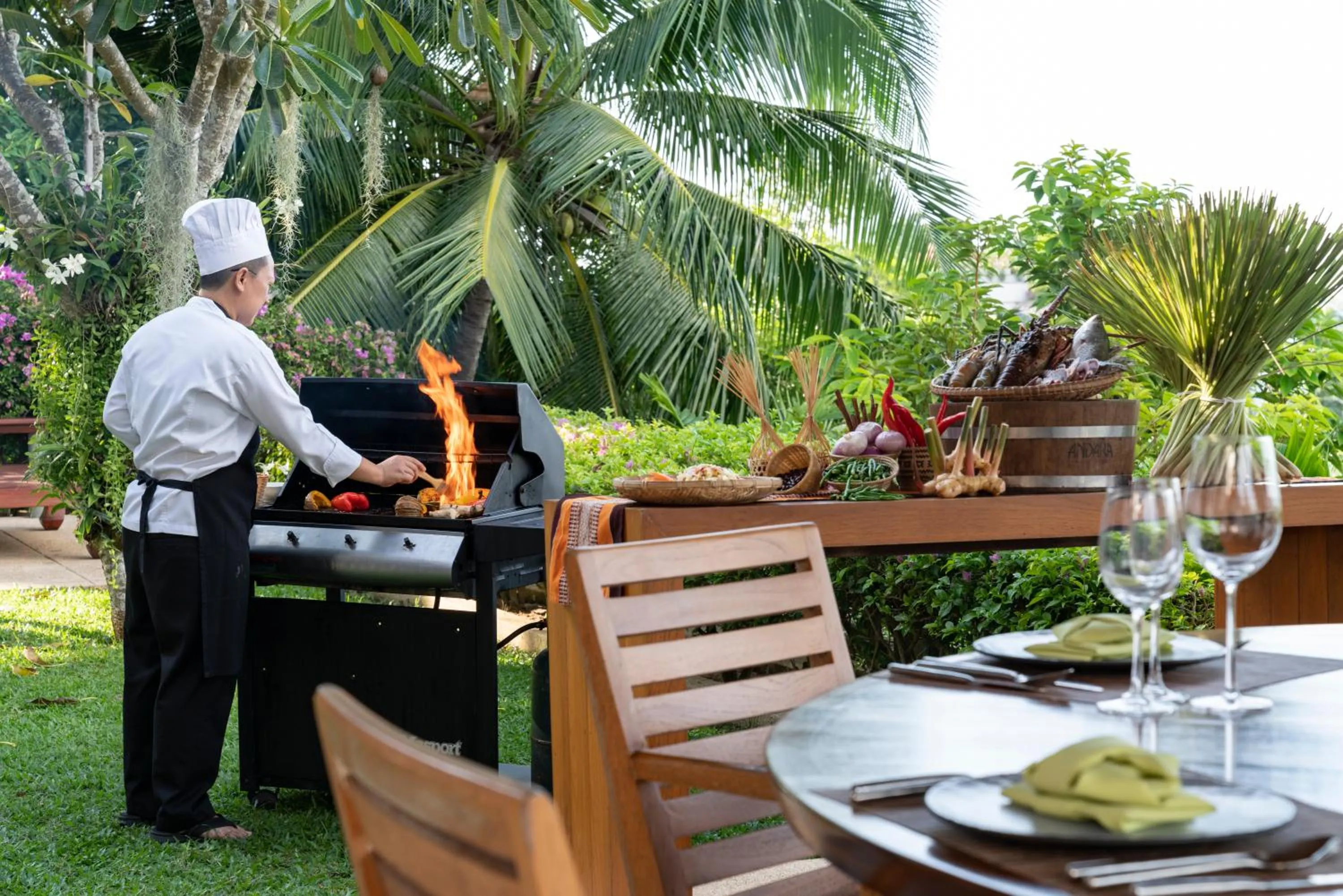 kitchen in Andara Resort Villas