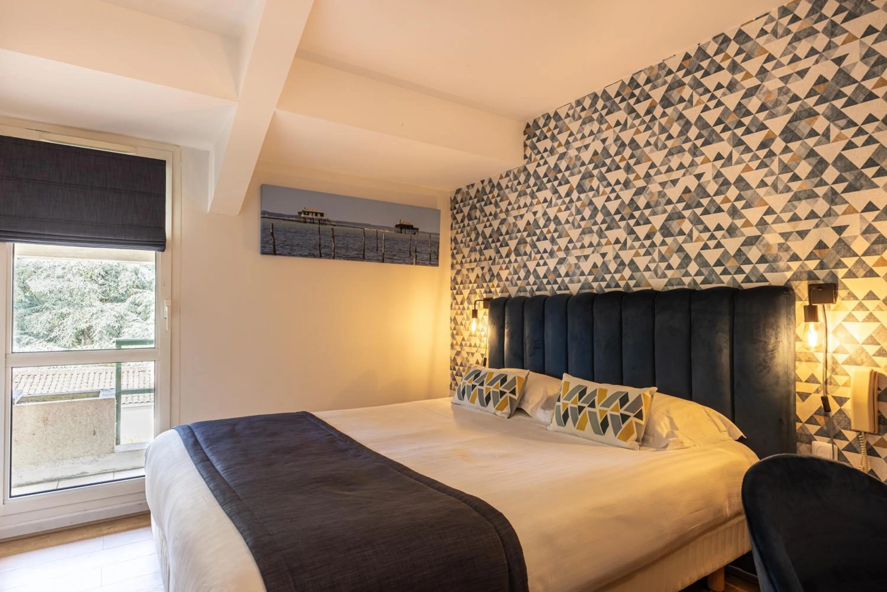 Photo of the whole room, Bed in Pey La Tour - Logis Hôtels & Restaurant